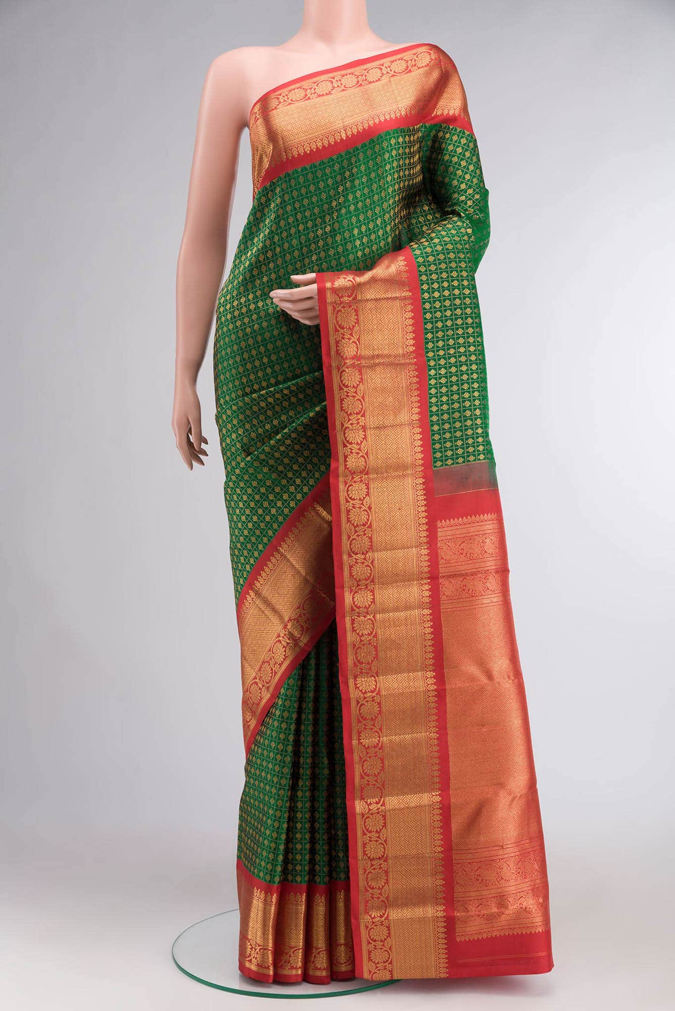 Green Kanchipuram Silk Saree