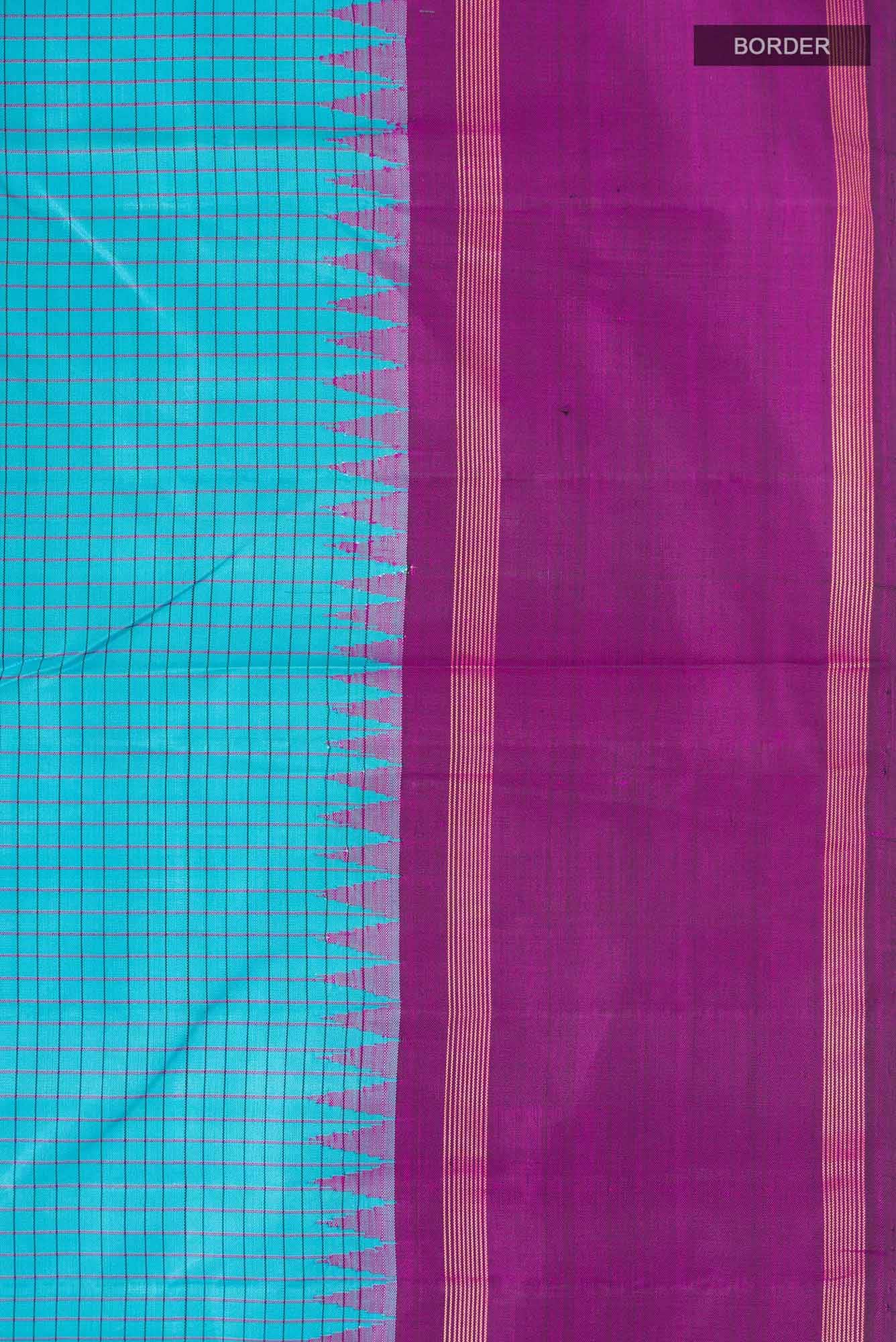 Blue Kanchipuram Silk Saree