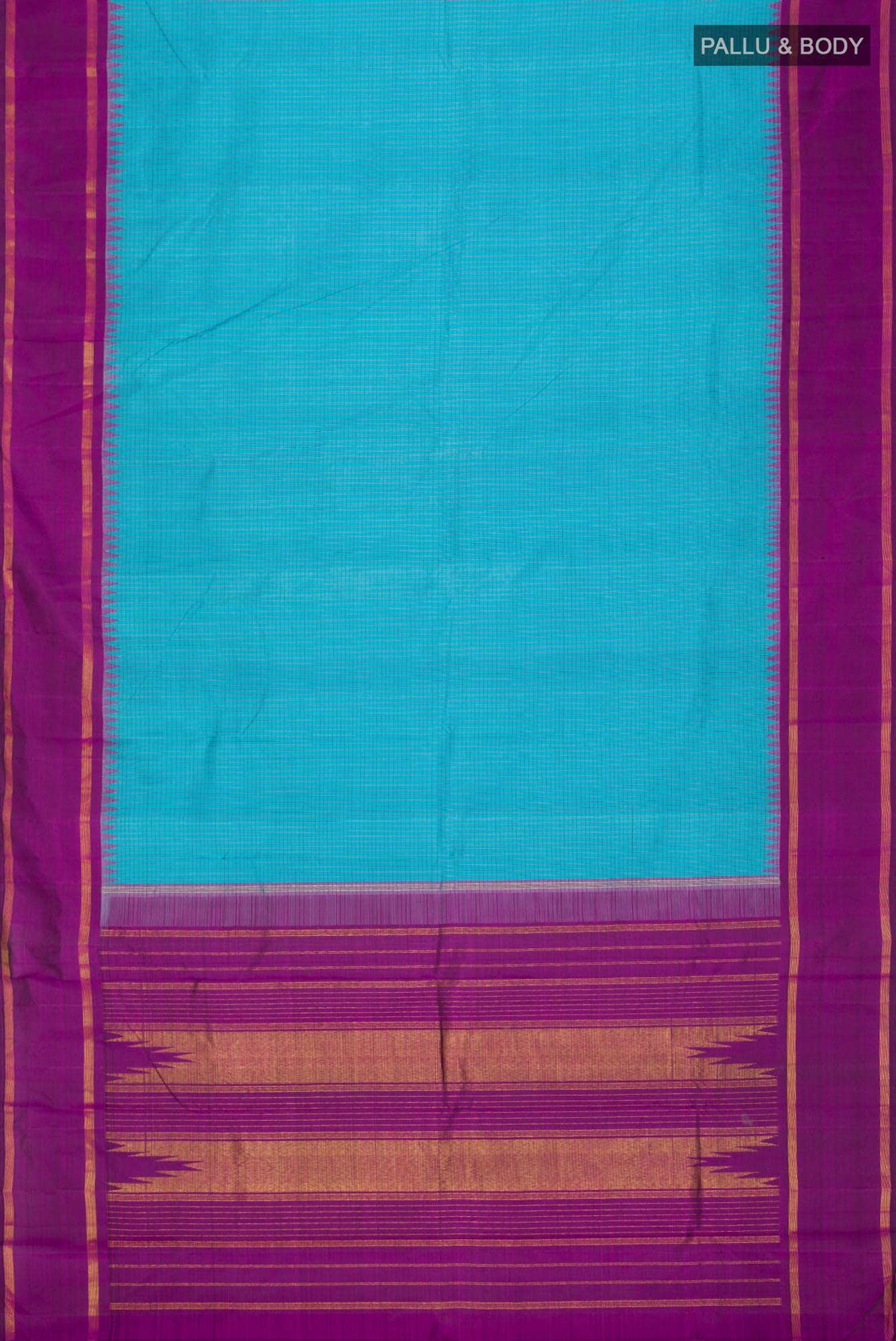Blue Kanchipuram Silk Saree