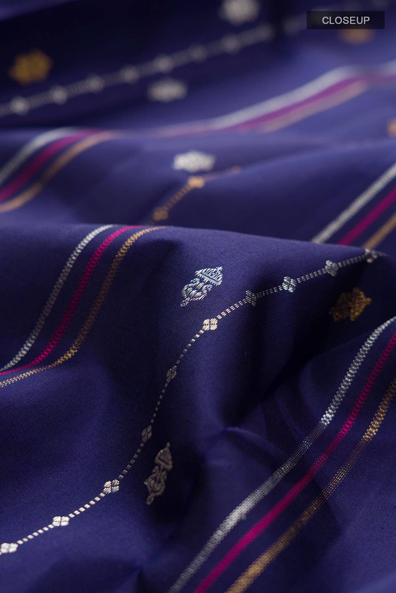 Blue Kanchipuram Silk Saree
