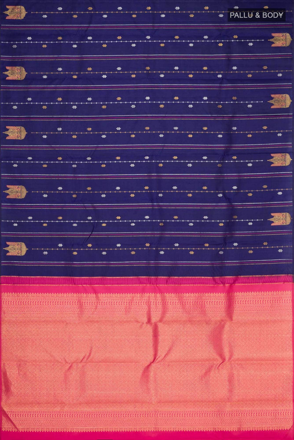 Blue Kanchipuram Silk Saree