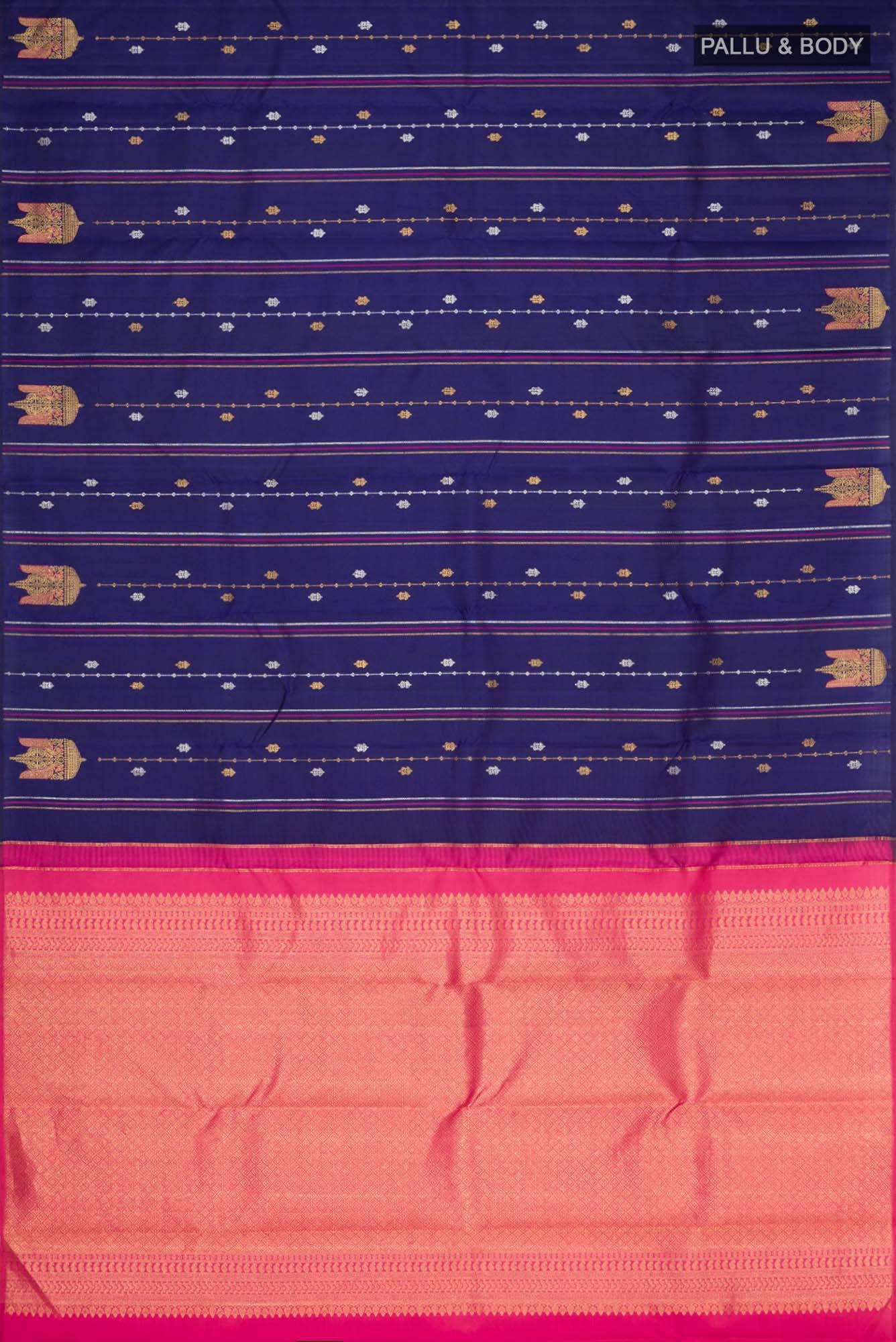 Blue Kanchipuram Silk Saree