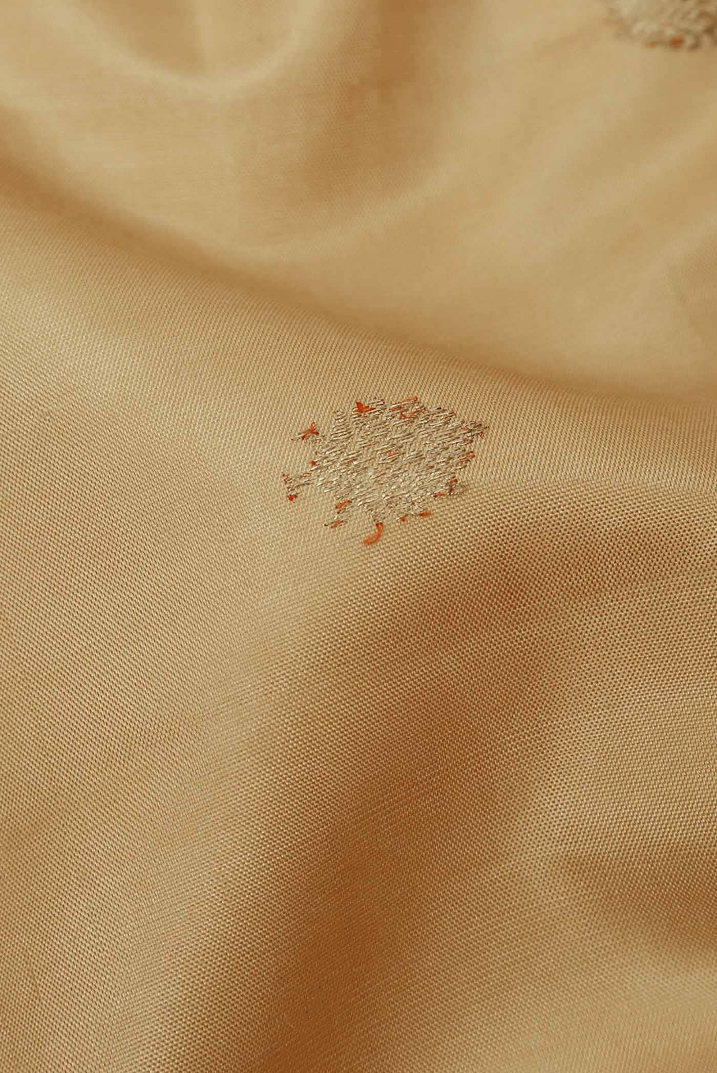 Beige Kanchipuram Silk Saree