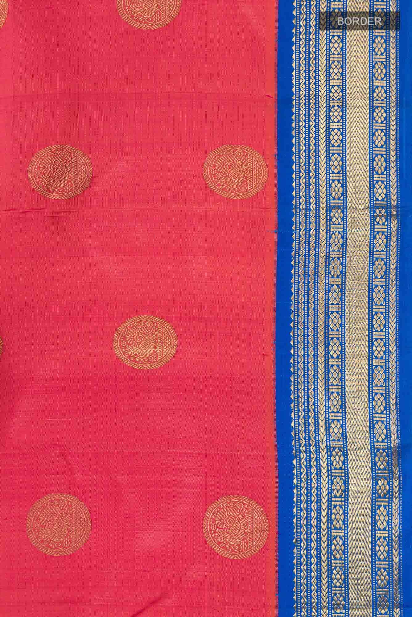 Pink Kanchipuram Silk Saree