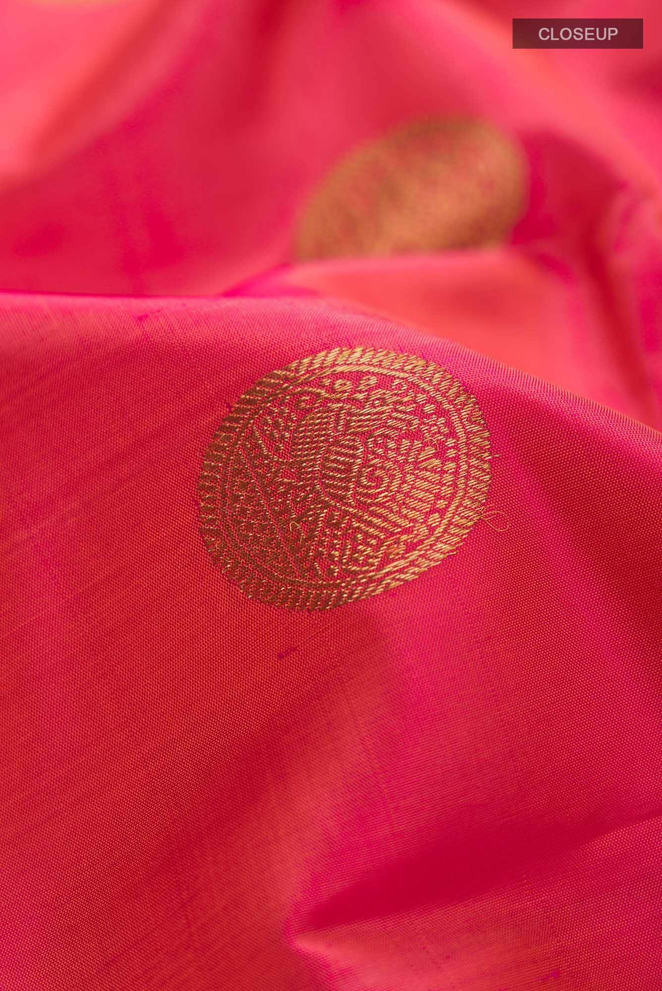 Pink Kanchipuram Silk Saree