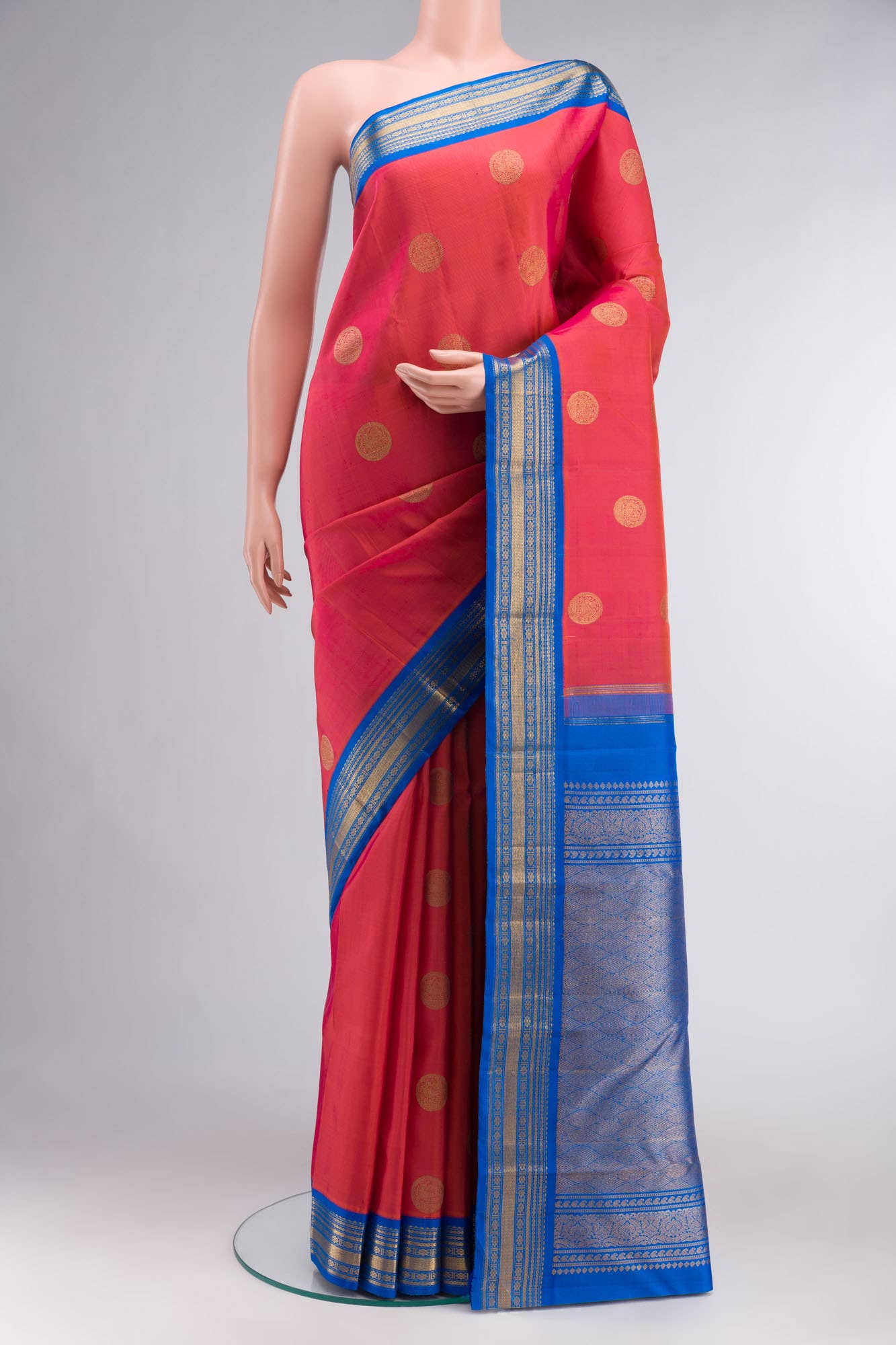 Pink Kanchipuram Silk Saree