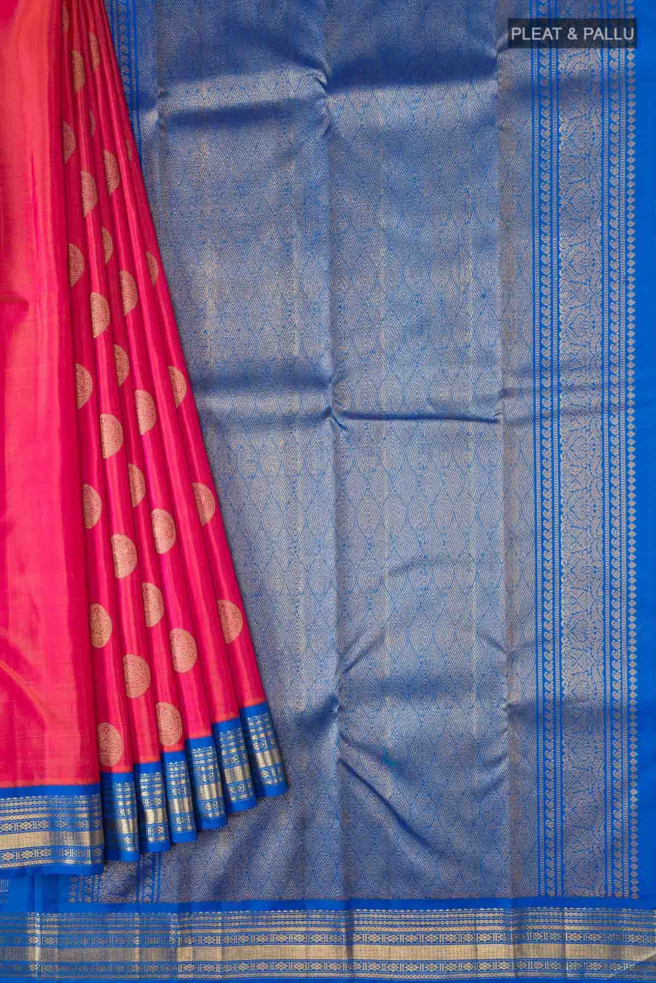 Pink Kanchipuram Silk Saree
