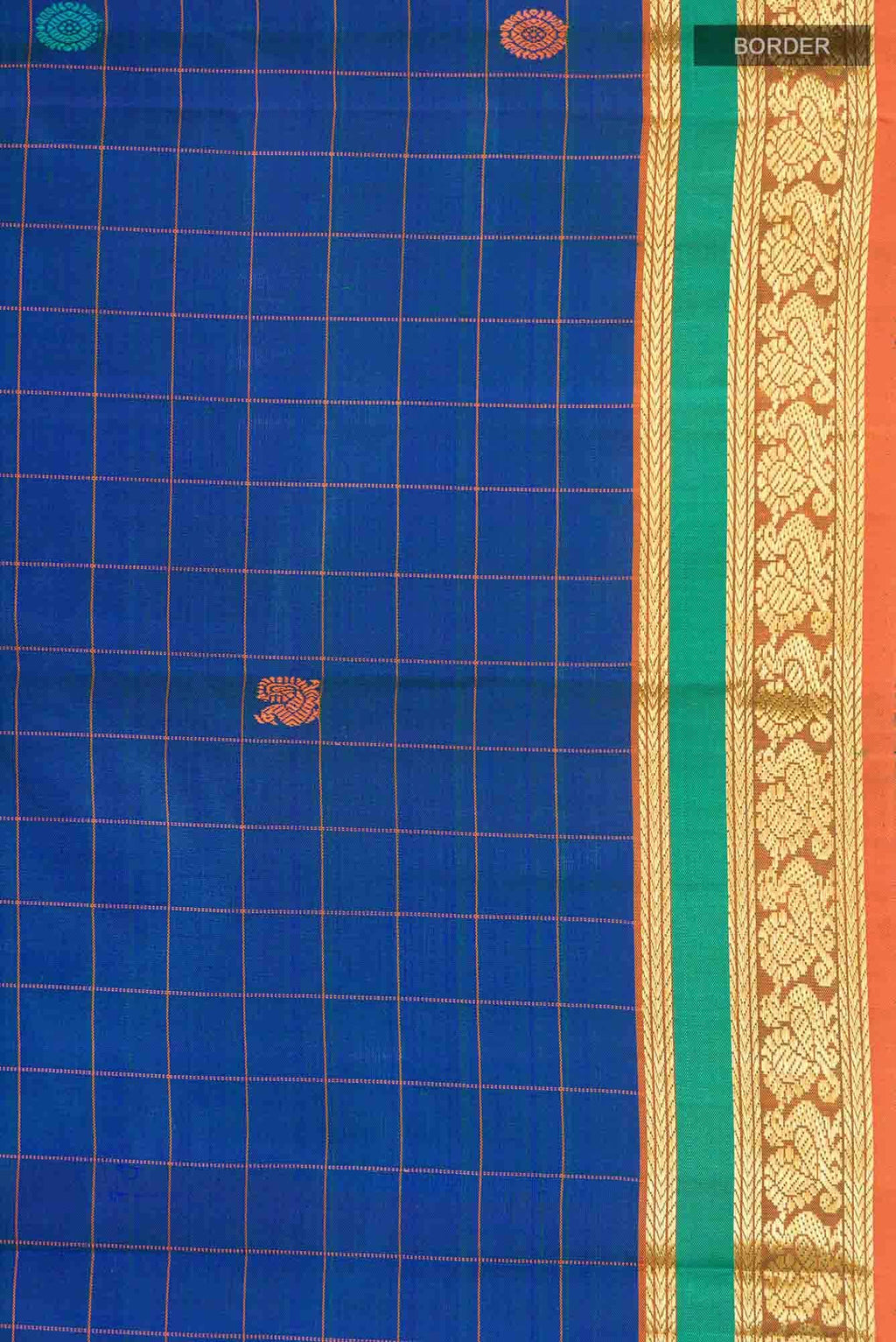 Blue Kanchipuram Silk Saree