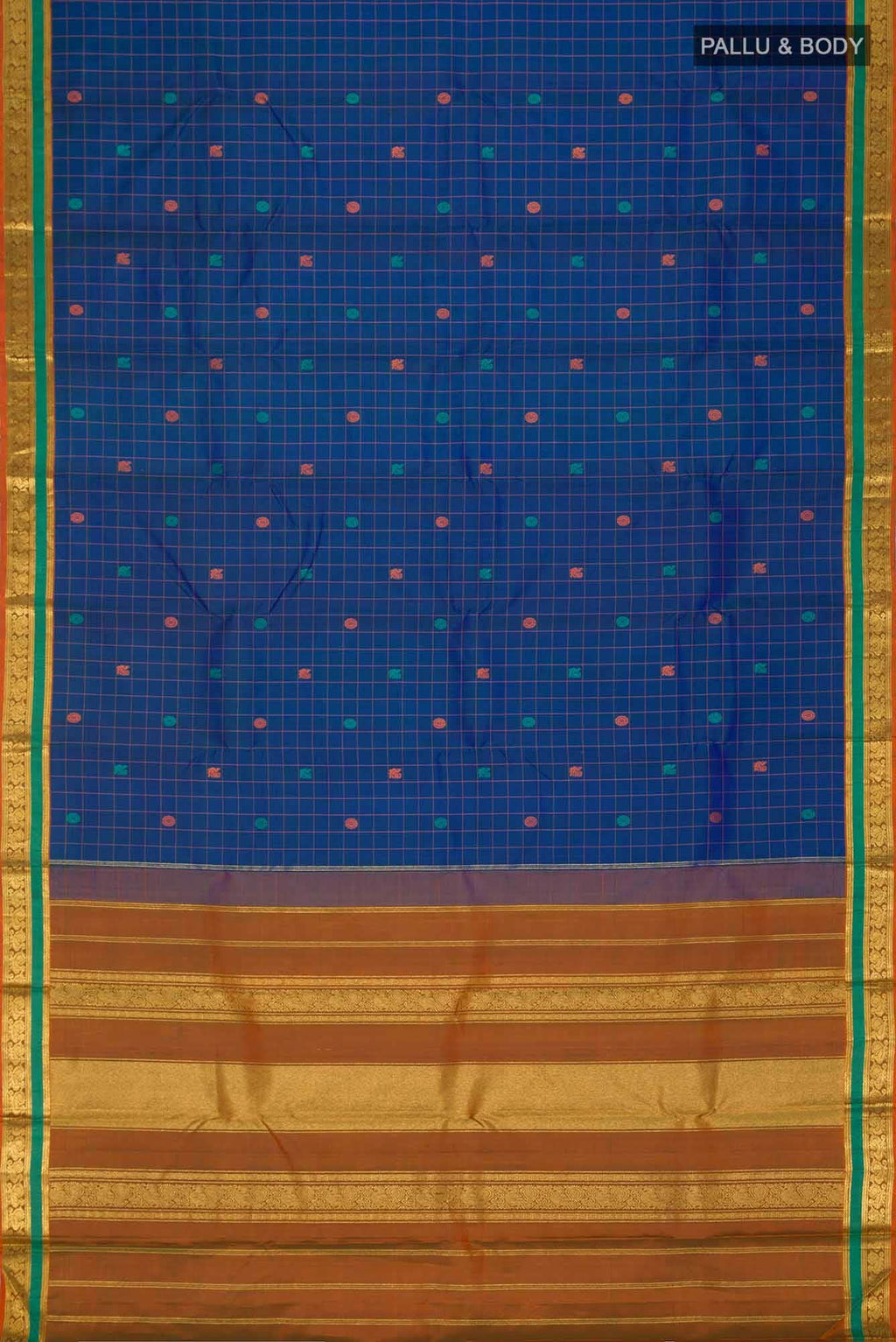 Blue Kanchipuram Silk Saree