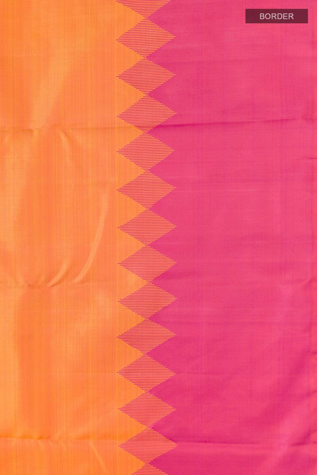 Orange Kanchipuram Silk Saree