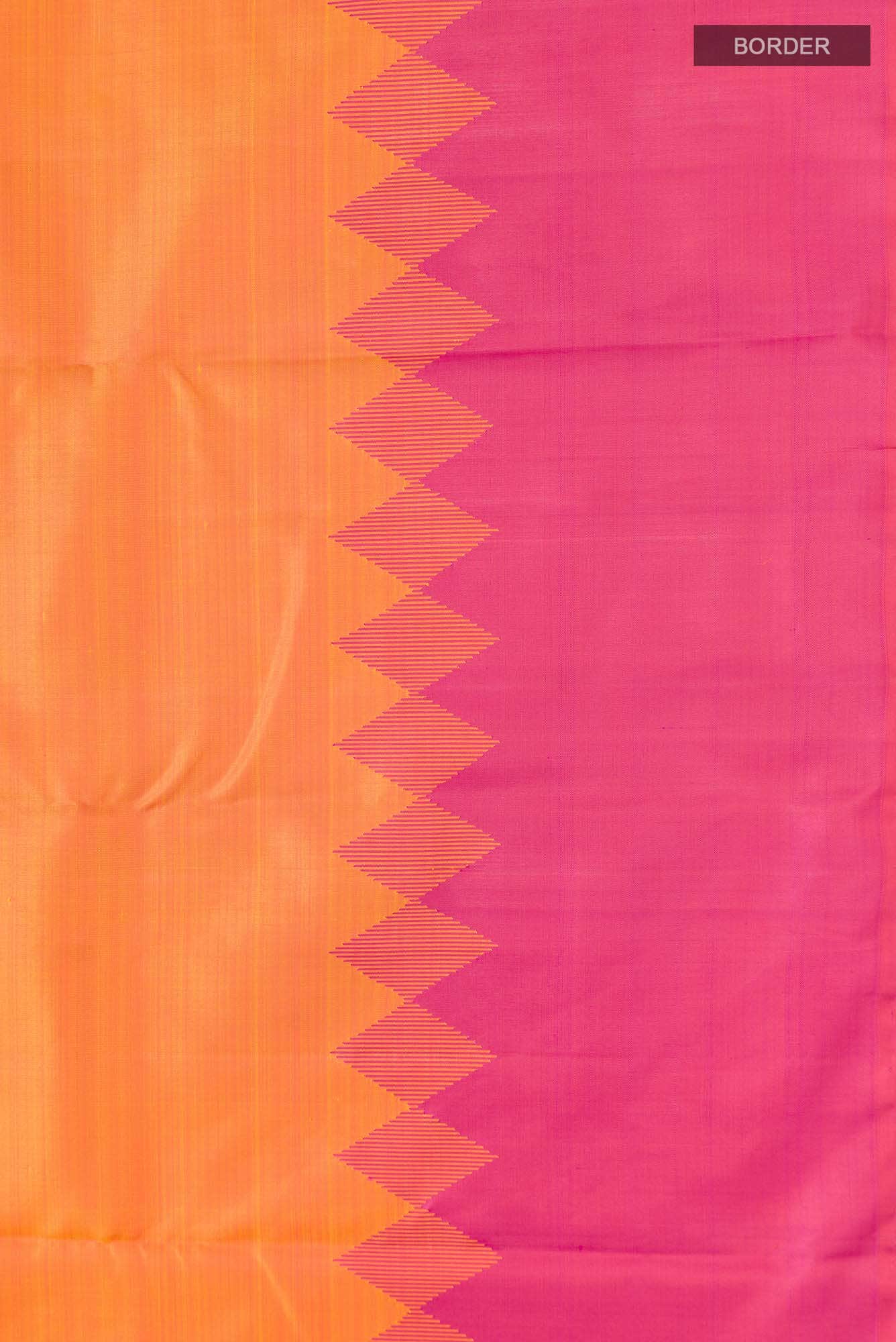 Orange Kanchipuram Silk Saree