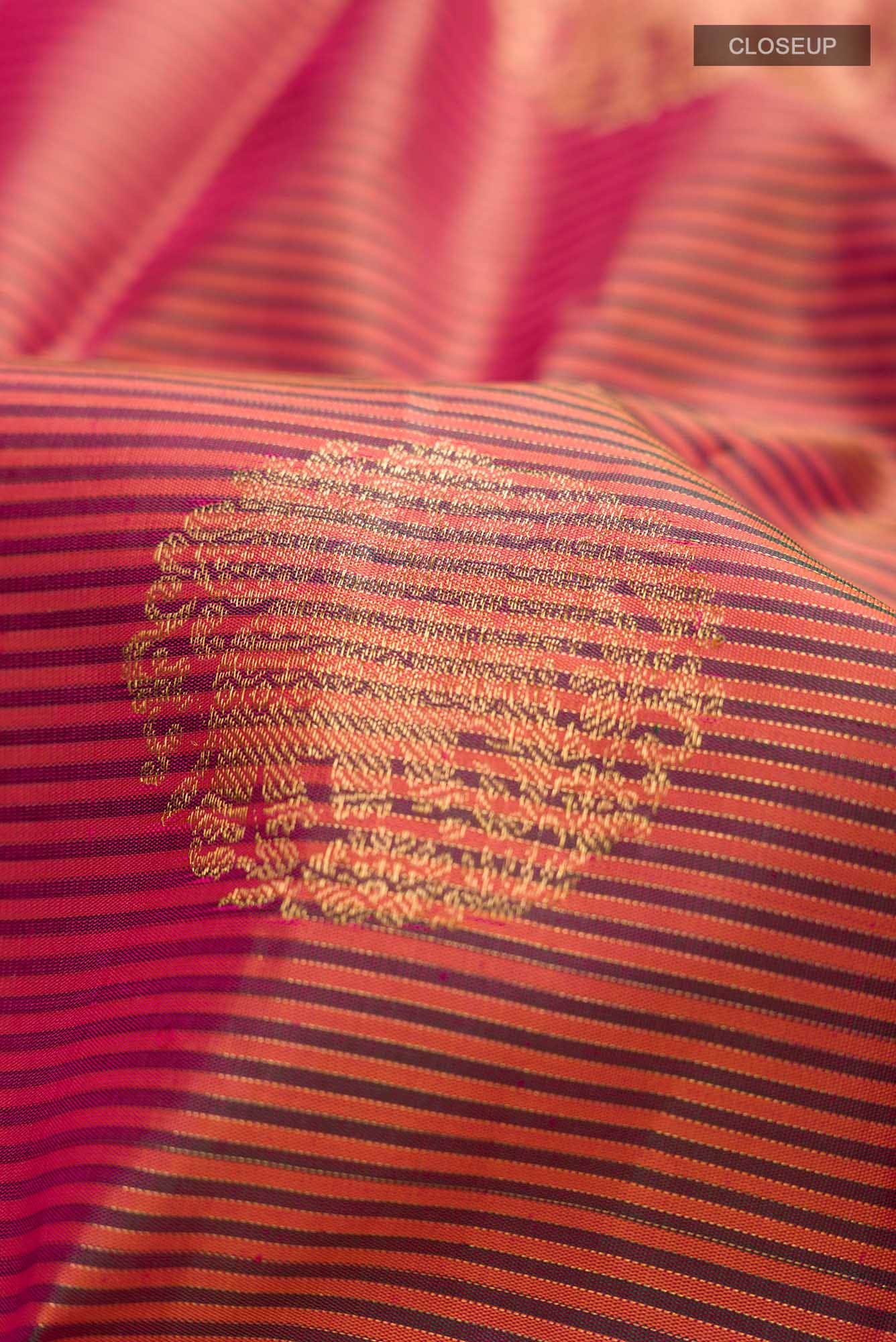 Pink Kanchipuram Silk Saree