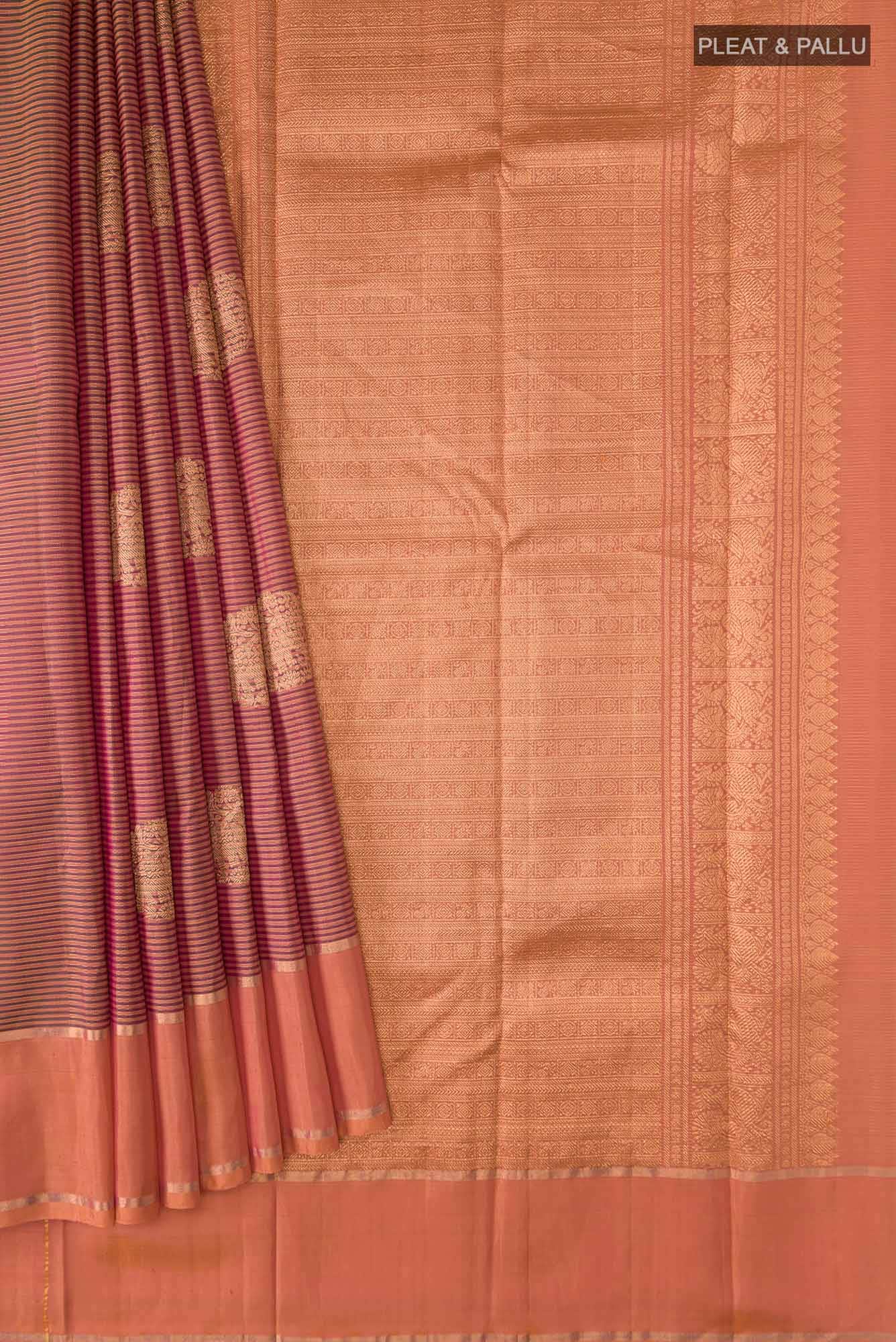 Pink Kanchipuram Silk Saree