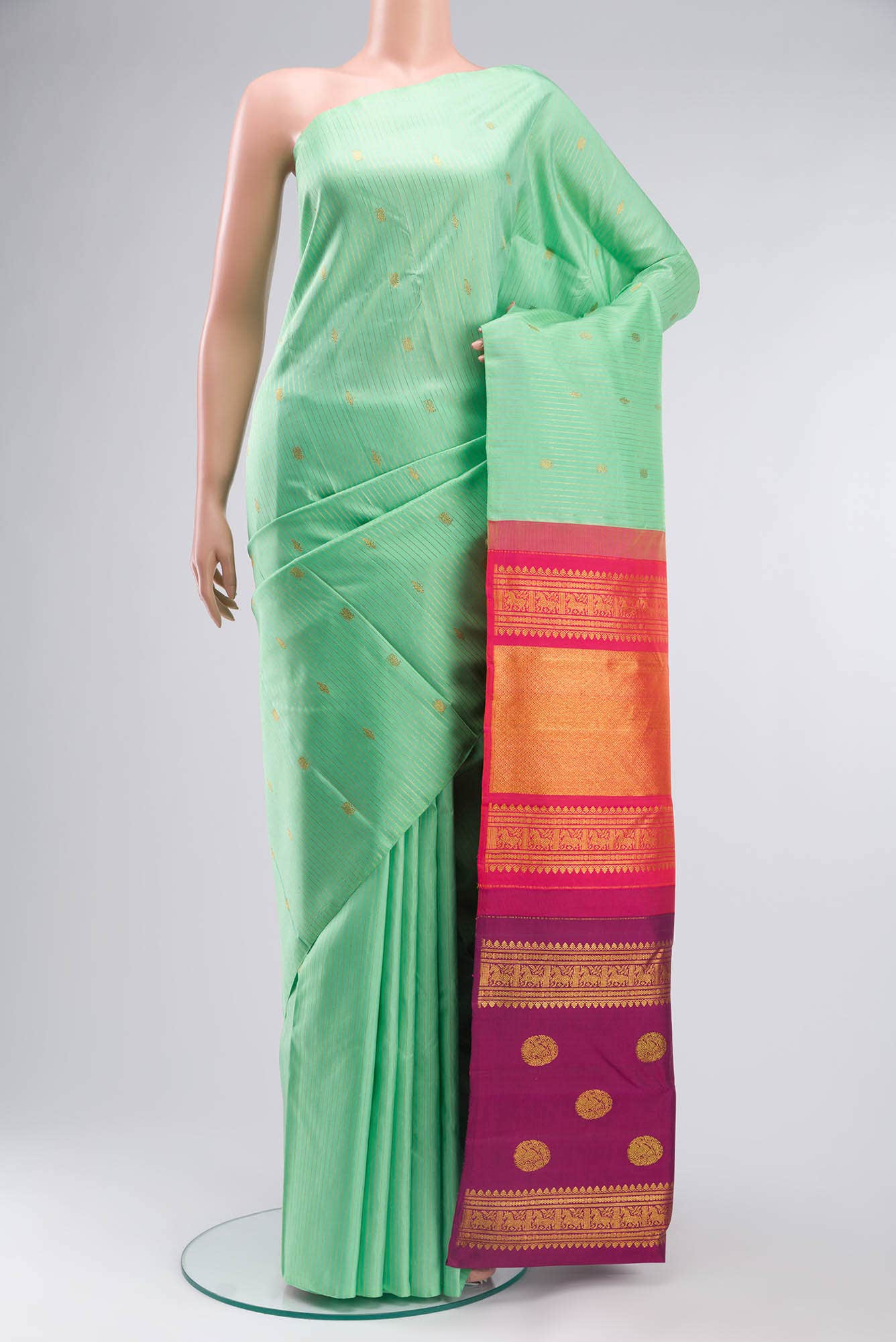 Green Kanchipuram Silk Saree