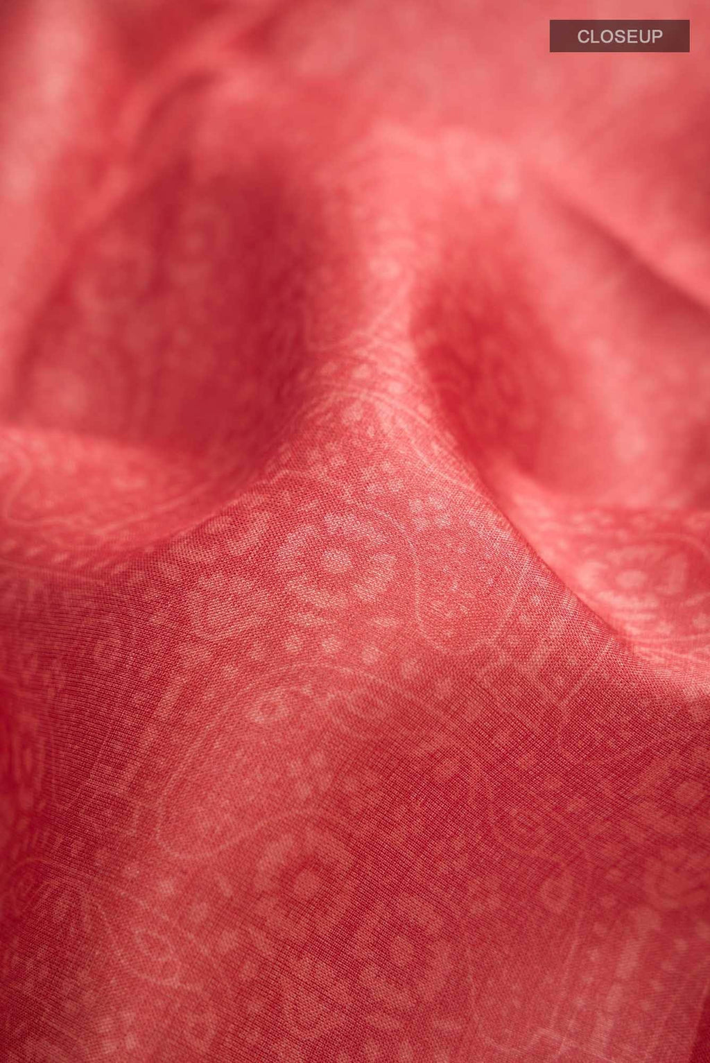 Red Bhagalpuri Tussar Silk Saree