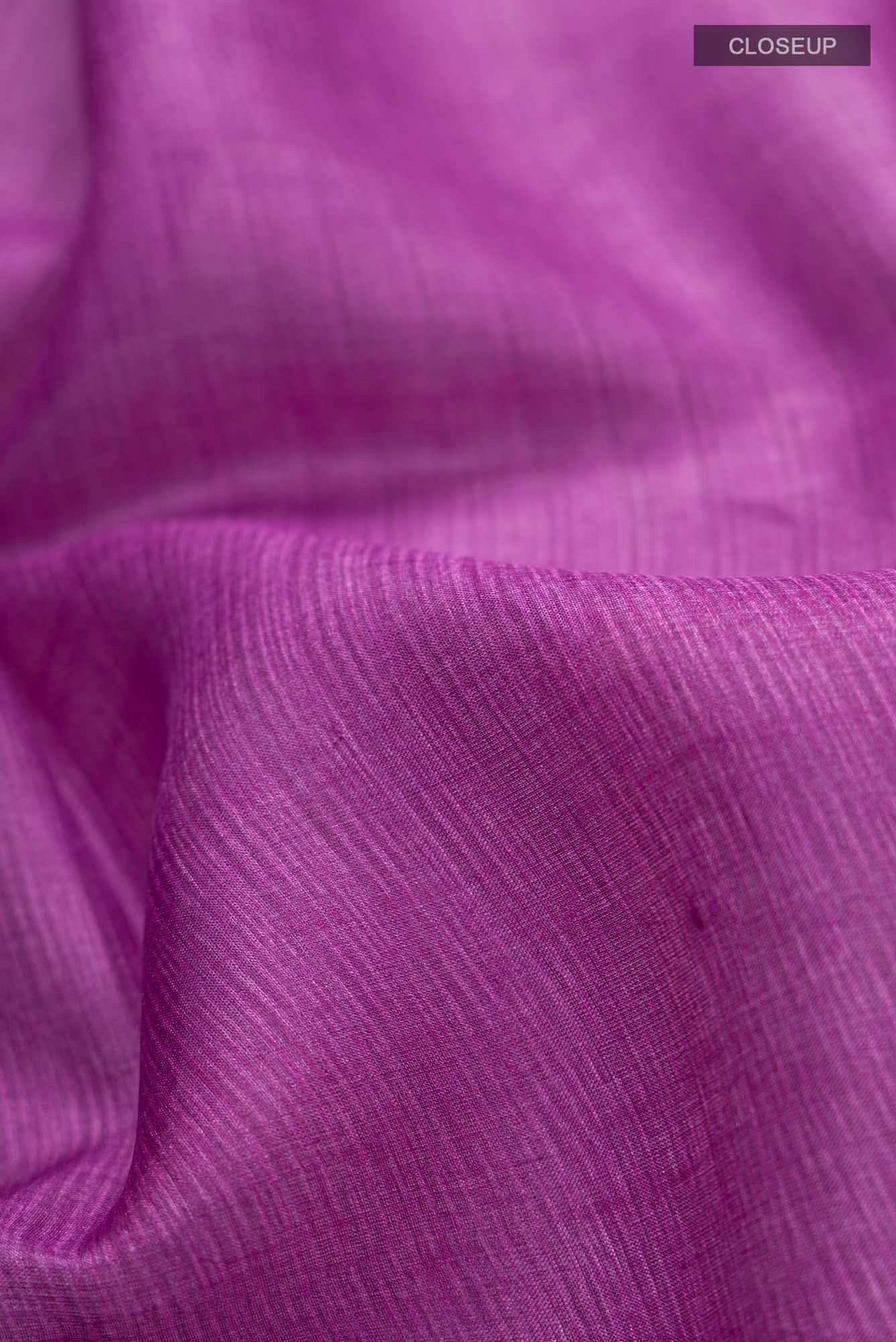 Pink Bhagalpuri Tussar Silk Saree