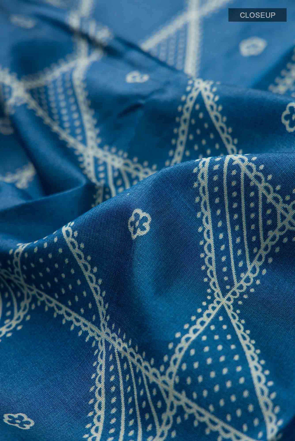 Blue Bhagalpuri Tussar Silk Saree
