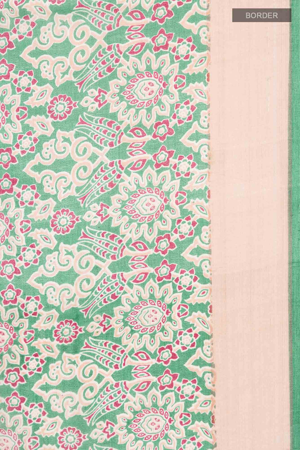 Green Bhagalpuri Tussar Silk Saree