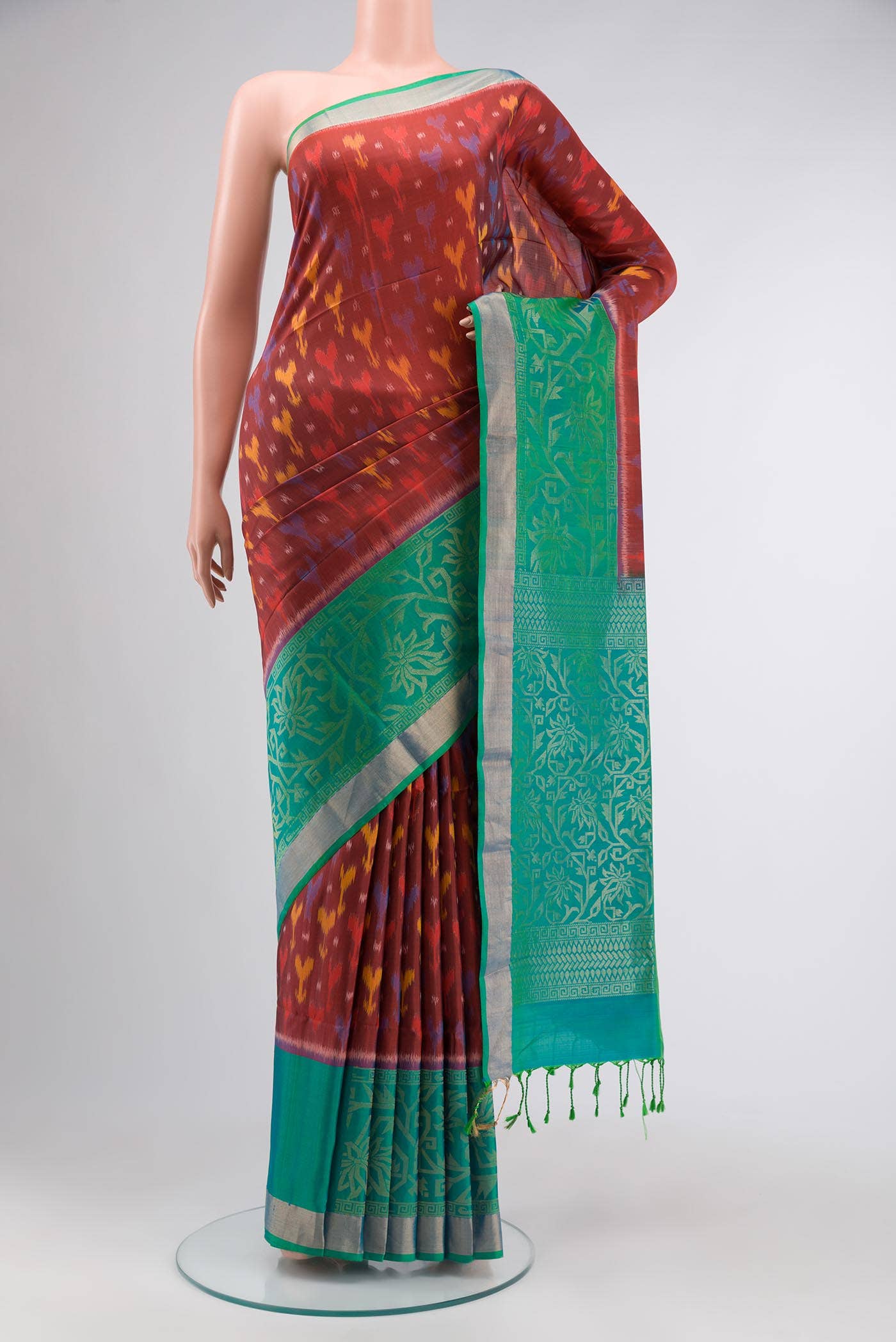 Maroon Soft Silk Saree