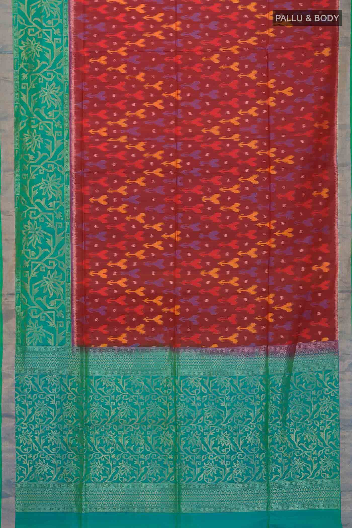 Maroon Soft Silk Saree