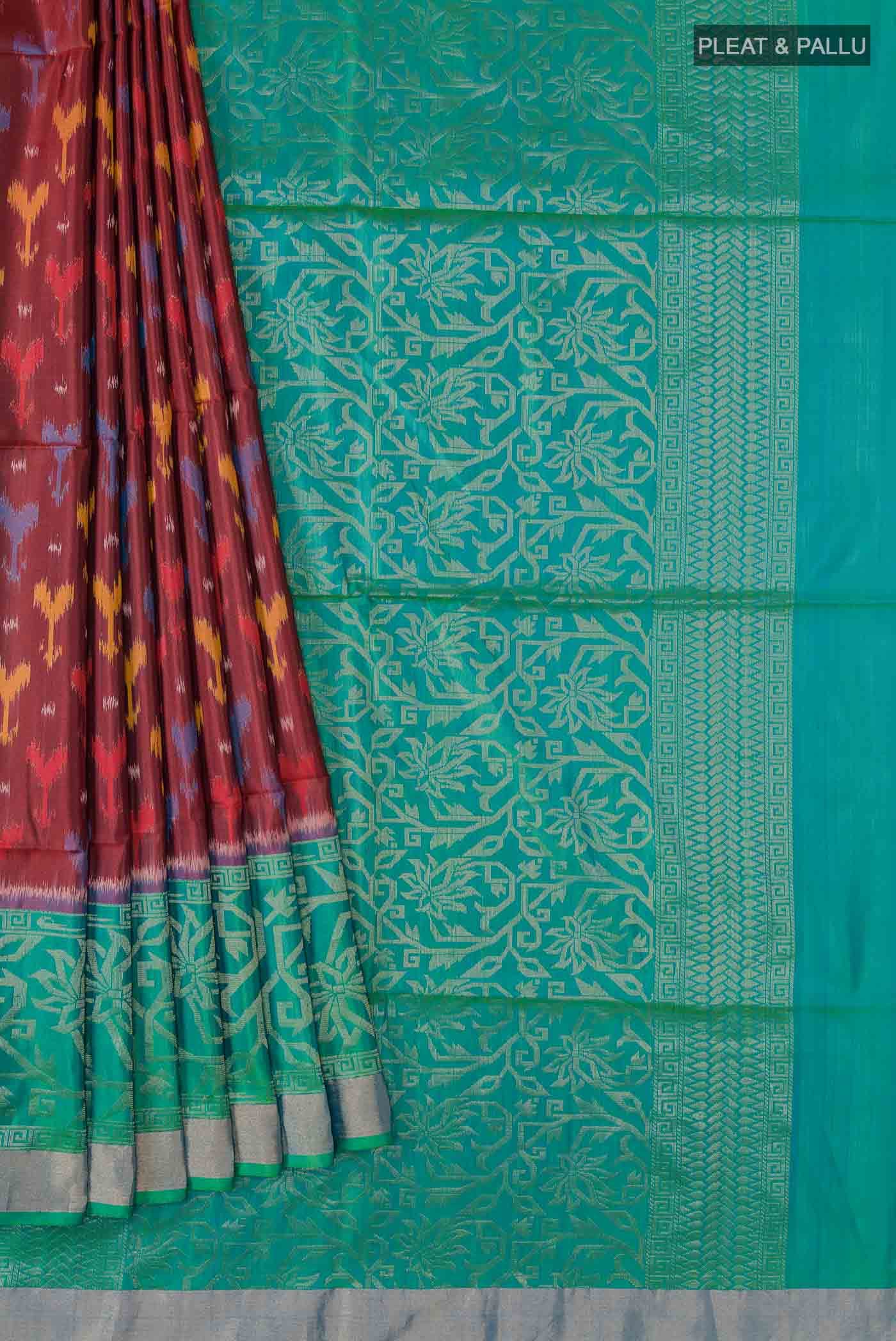 Maroon Soft Silk Saree