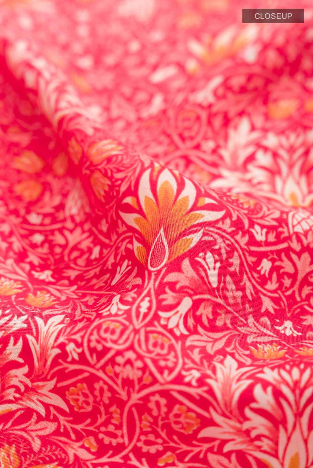 Red Printed Silk Saree