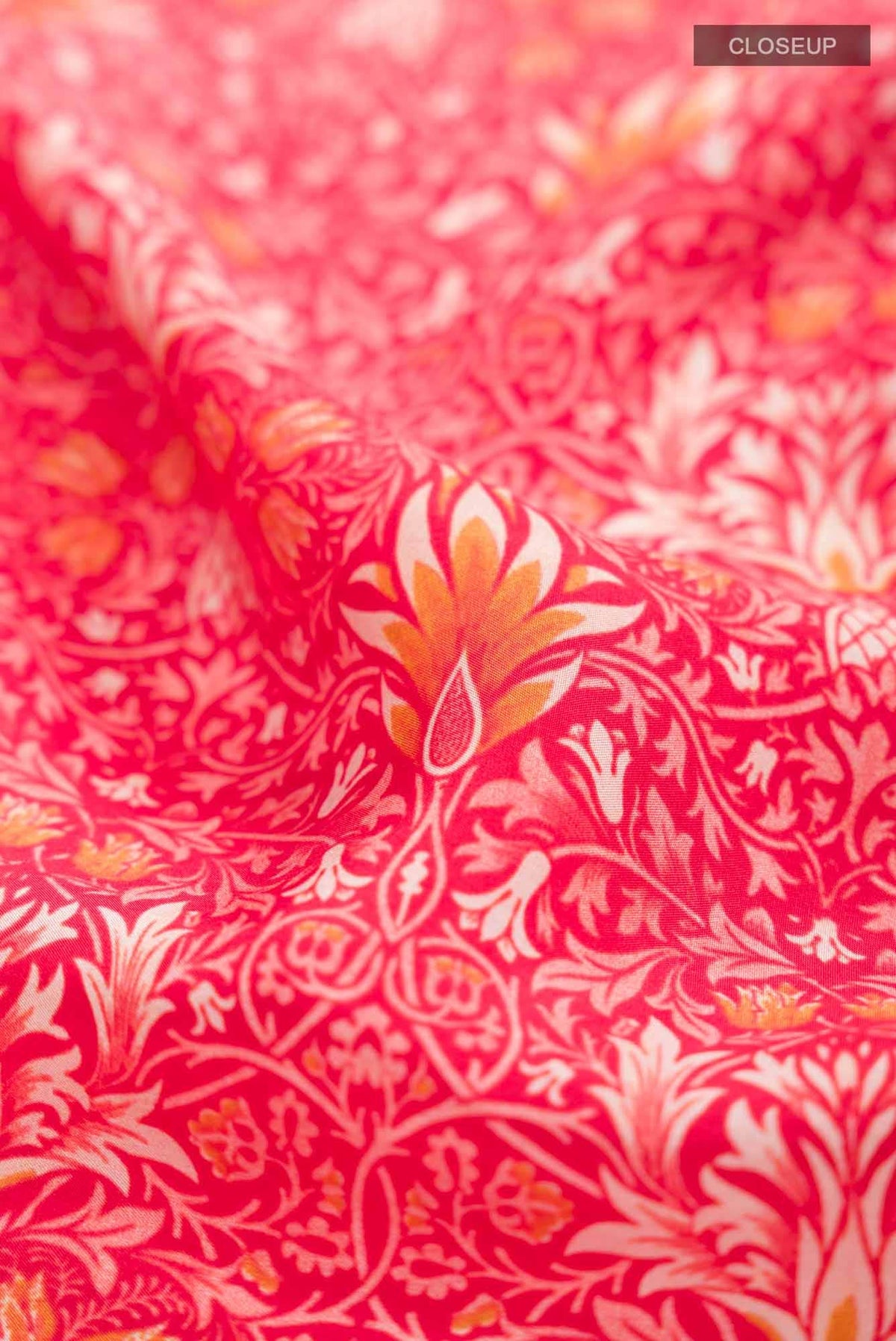 Red Printed Silk Saree
