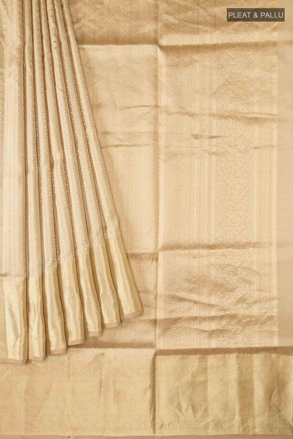 Beige Soft Silk Saree