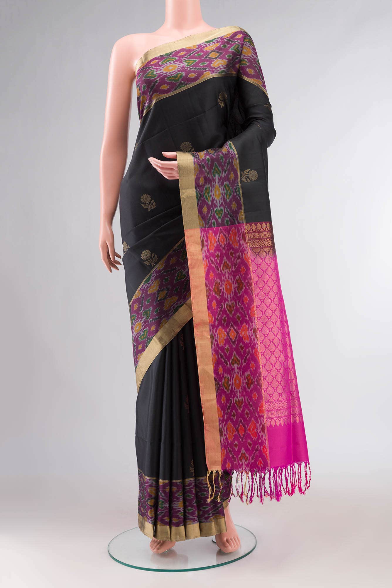 Black Soft Silk Saree