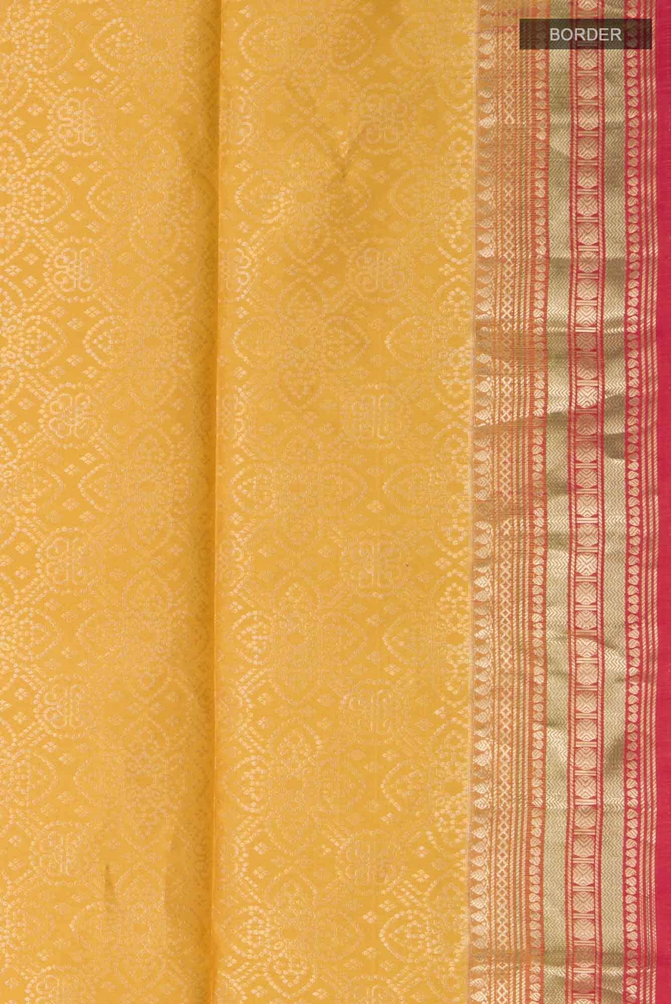 Mustard Soft Silk Saree