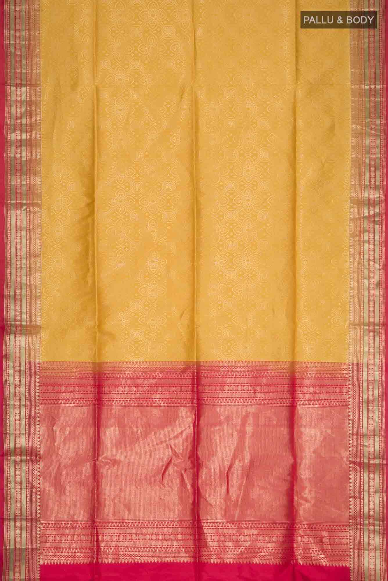 Mustard Soft Silk Saree