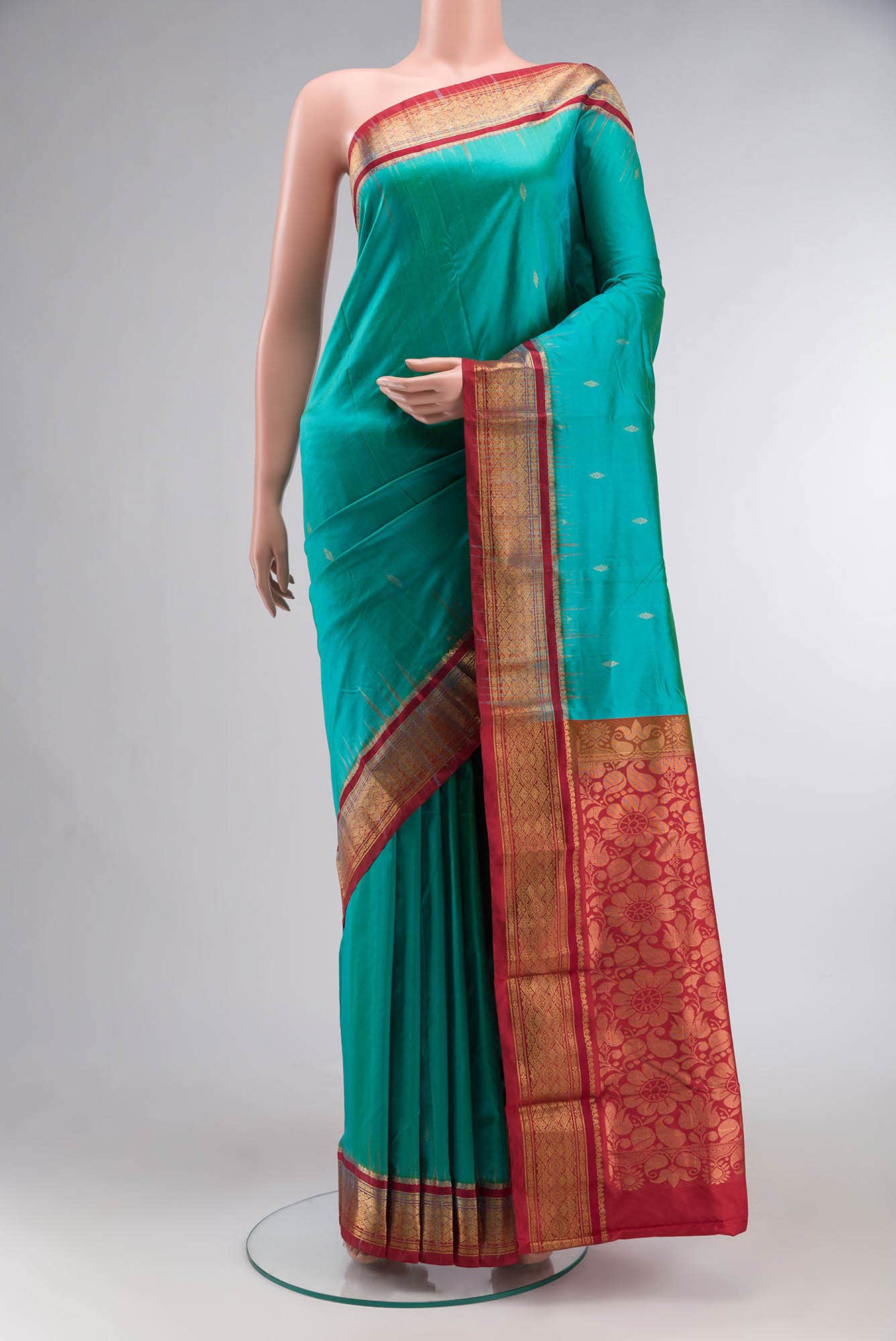 Blue Bangalore Silk Saree