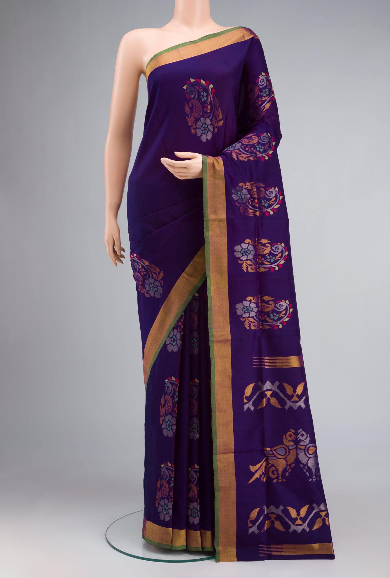 Violet Uppada Silk Saree