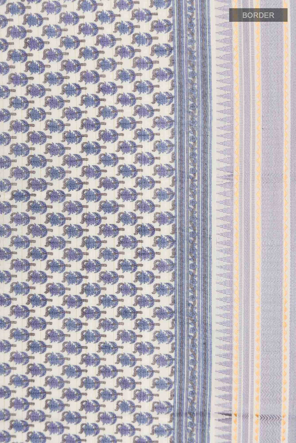 Blue Silk Cotton Saree
