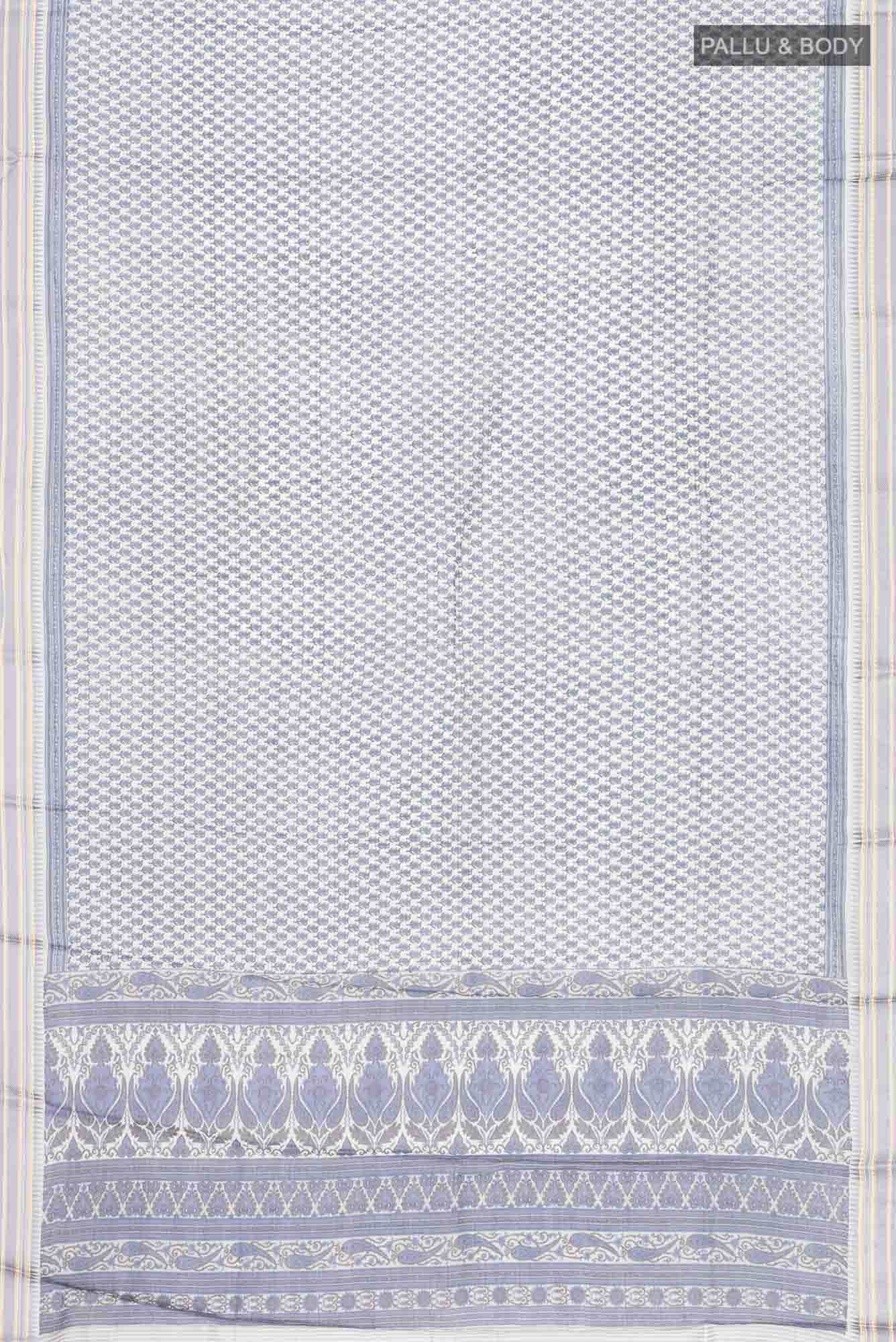 Blue Silk Cotton Saree