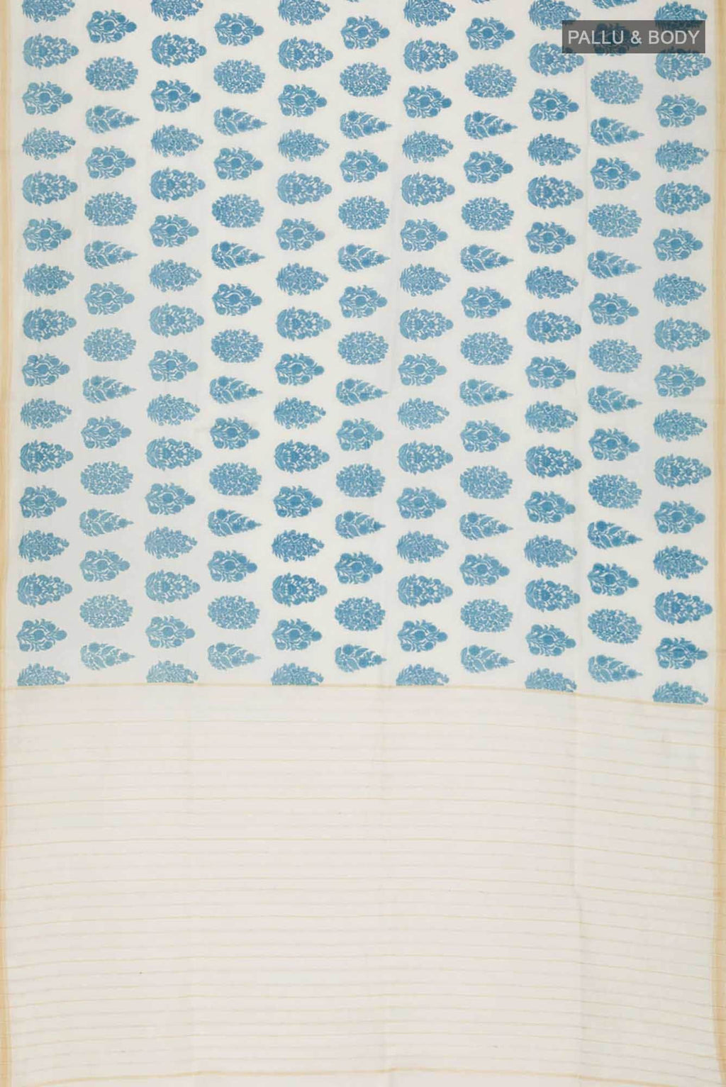 Off White Tussar Silk Saree