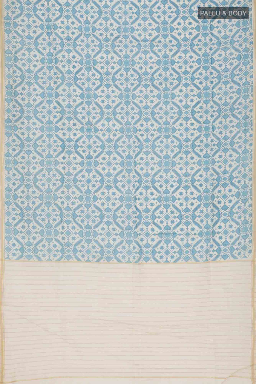Off White Tussar Silk Saree