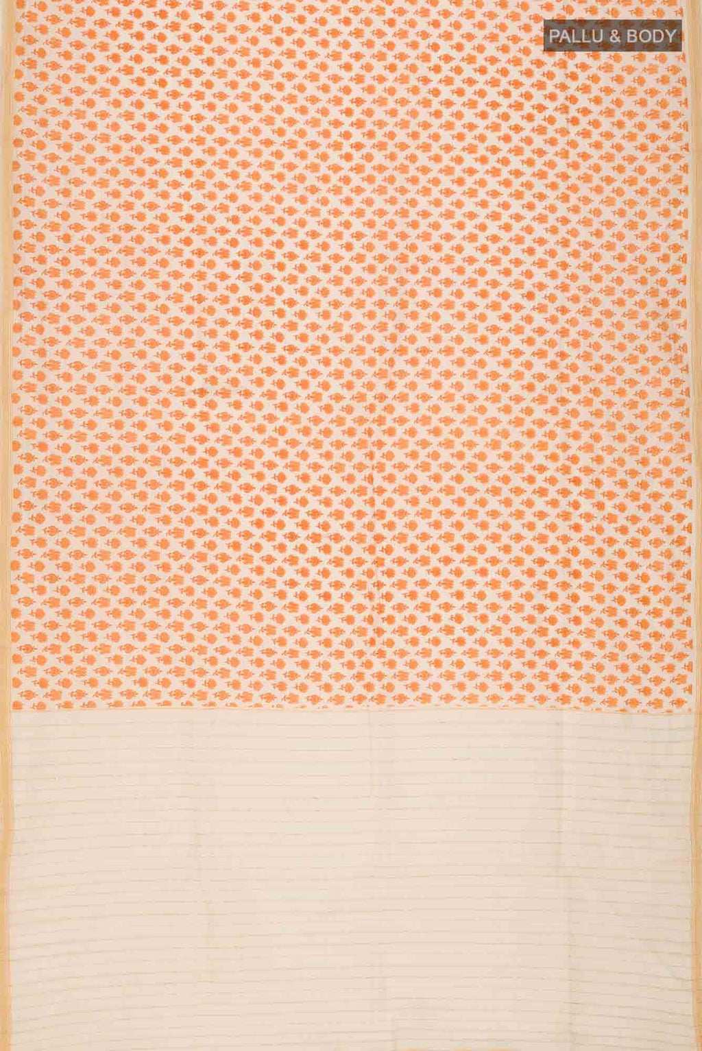 Off White Tussar Silk Saree