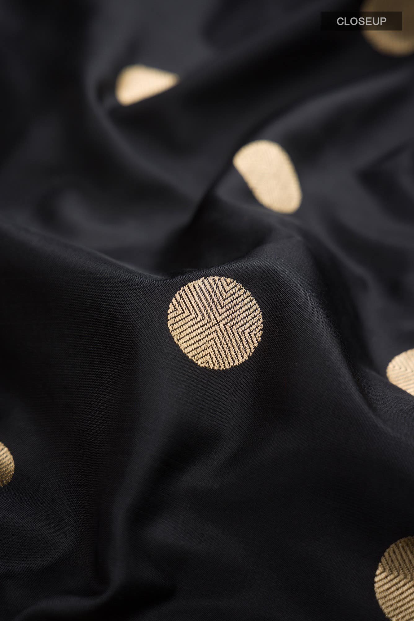 Black Banarasi Silk Saree