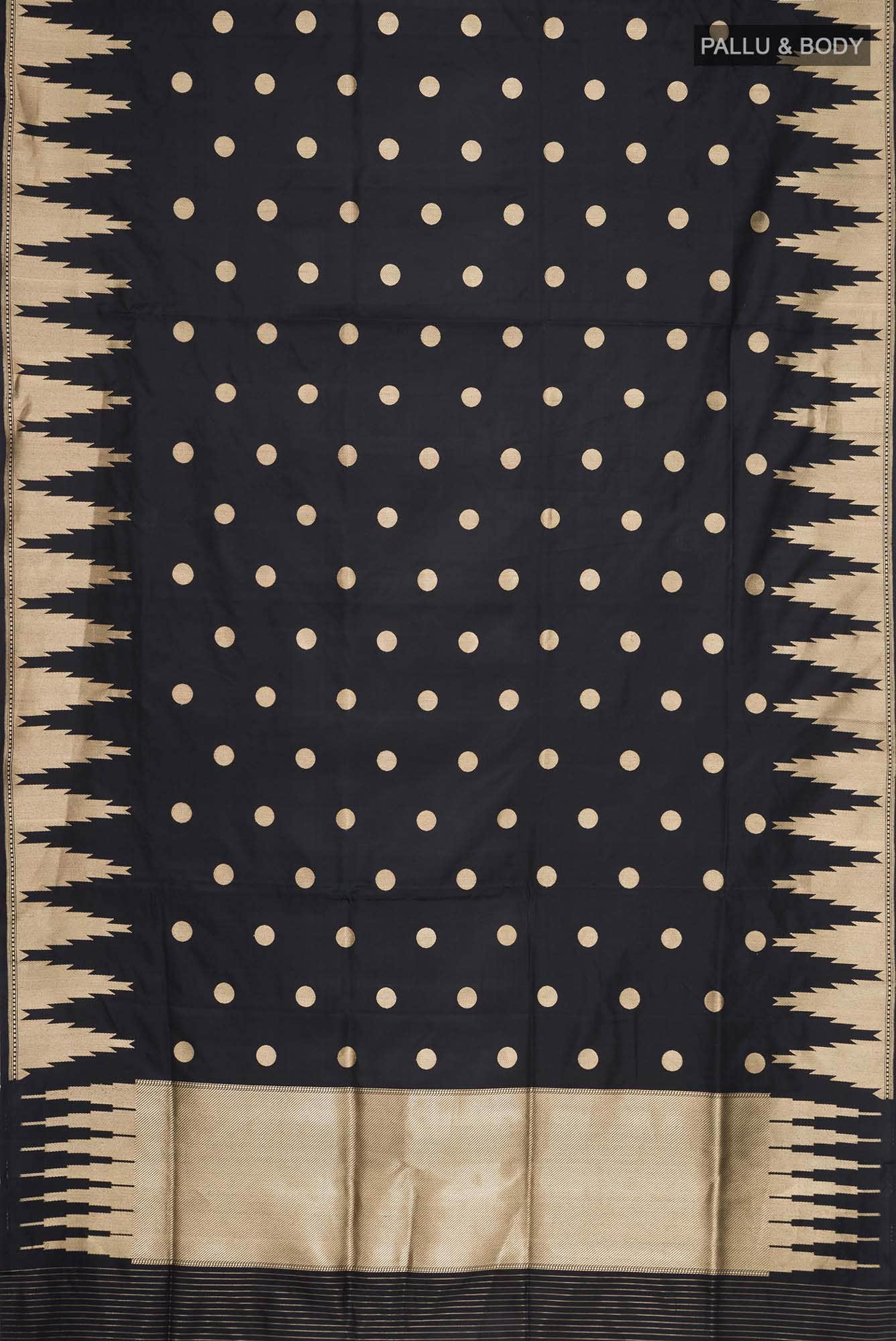 Black Banarasi Silk Saree
