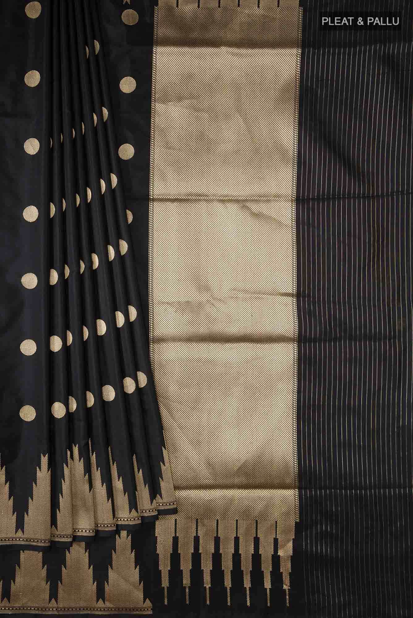 Black Banarasi Silk Saree