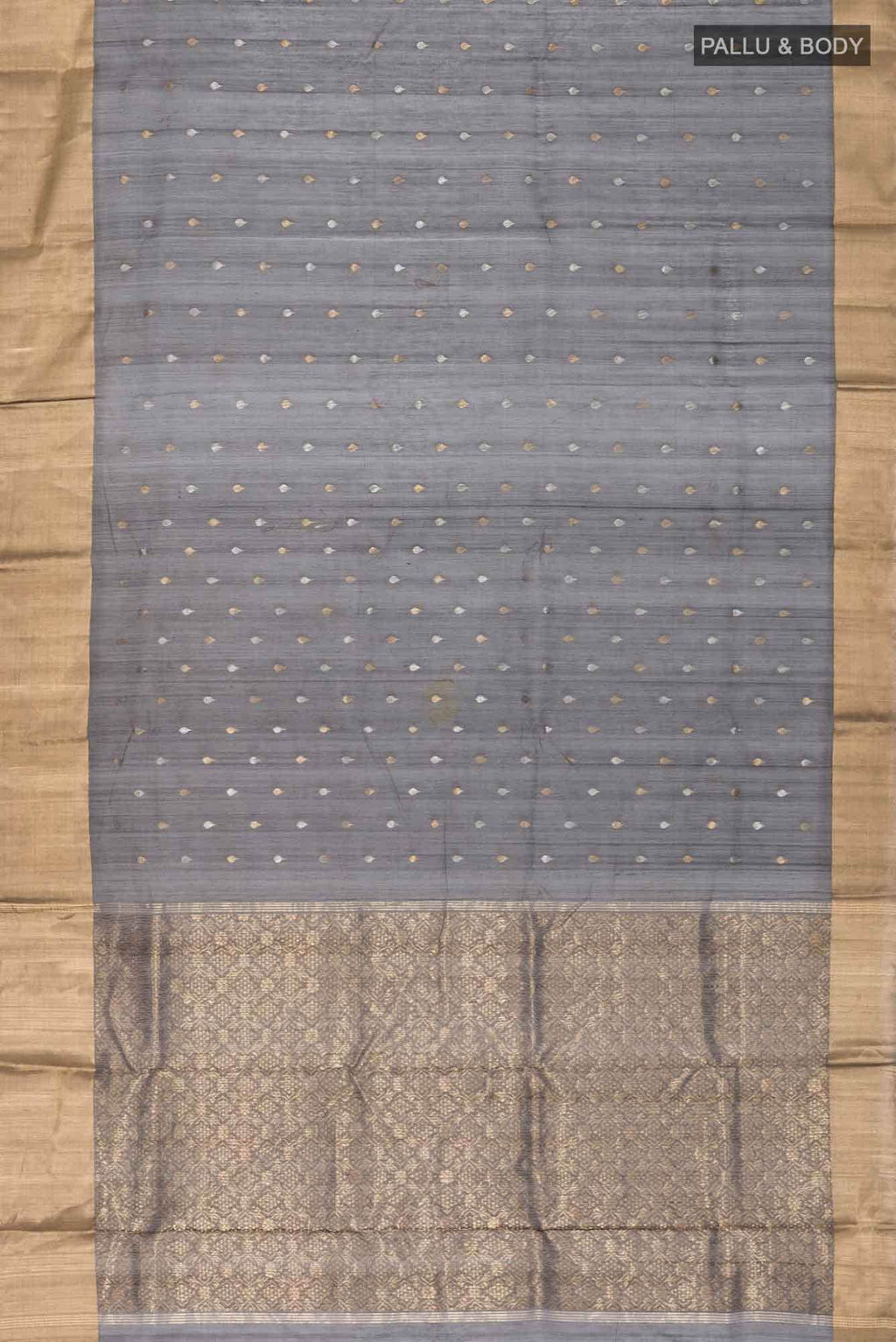 Black Chanderi Silk Cotton Saree