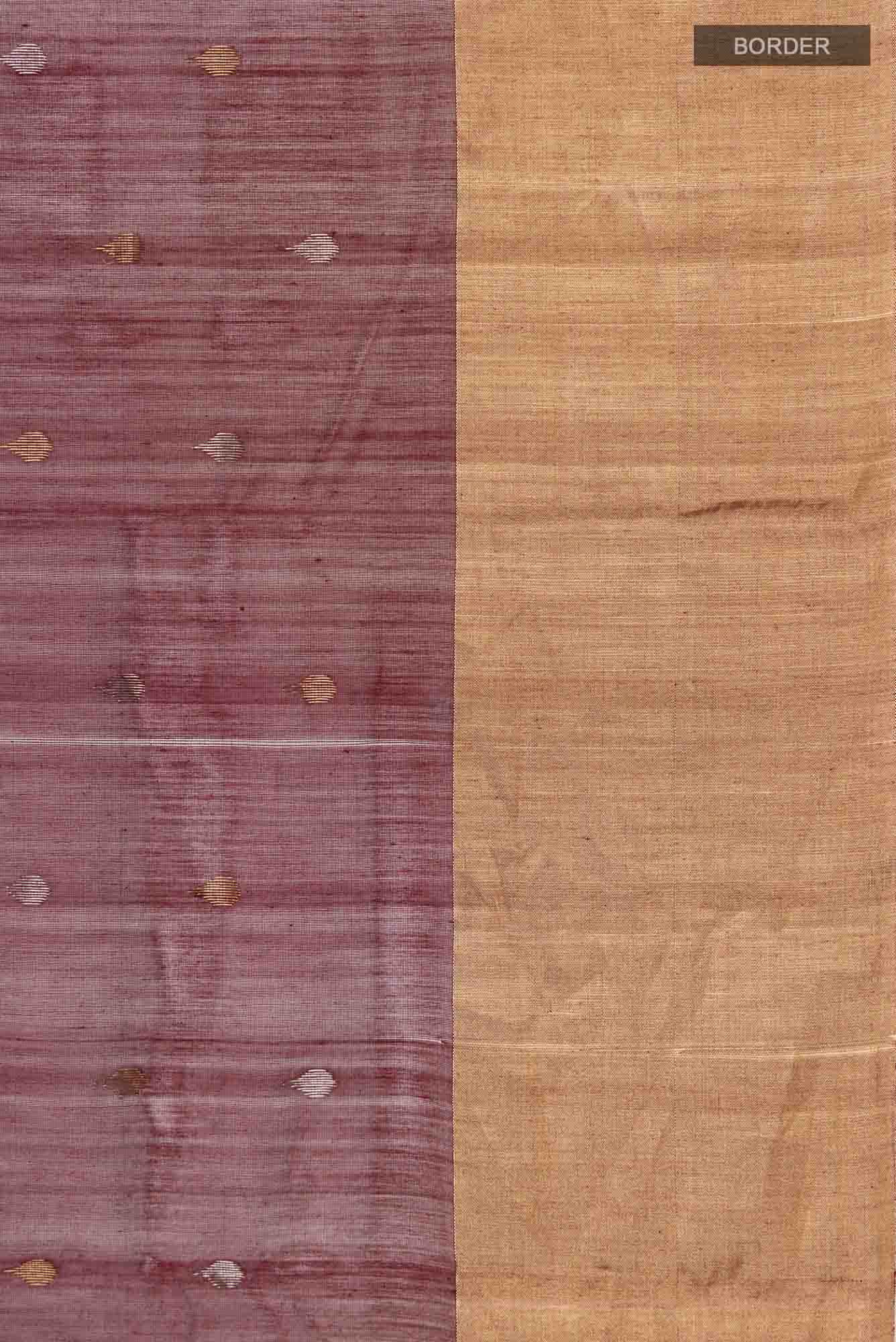 Maroon Chanderi Silk Cotton Saree