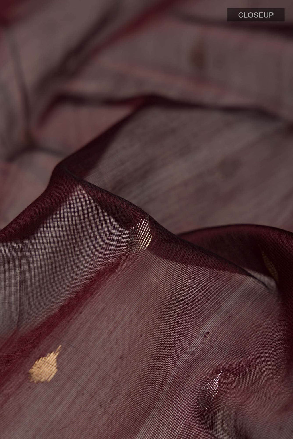 Maroon Chanderi Silk Cotton Saree
