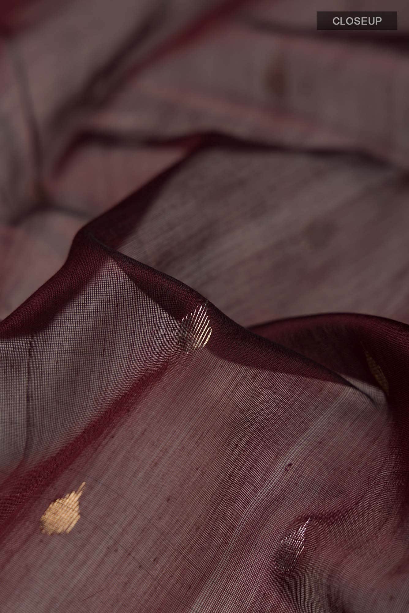 Maroon Chanderi Silk Cotton Saree