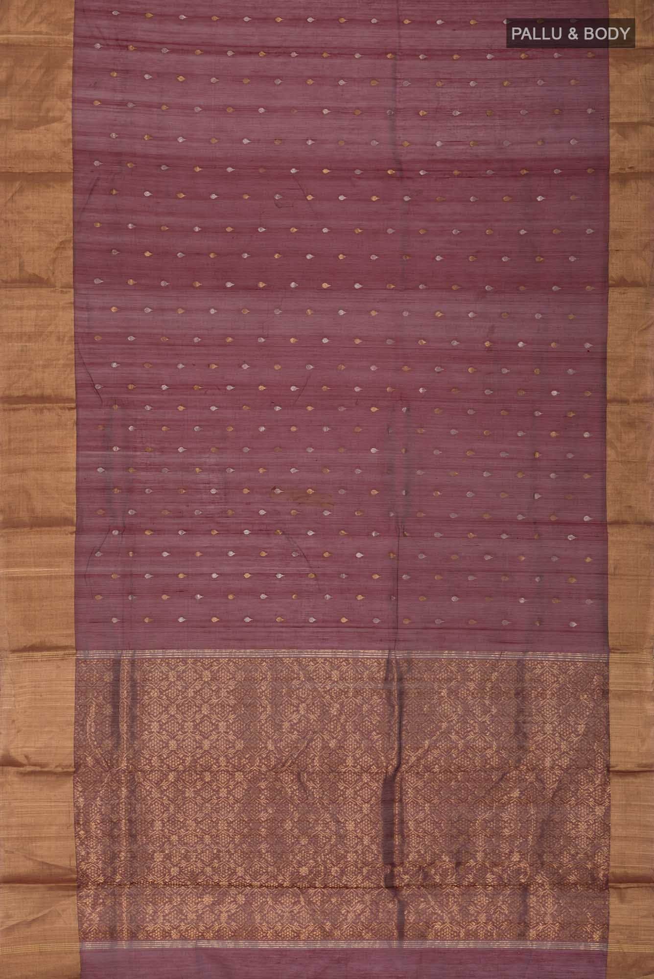 Maroon Chanderi Silk Cotton Saree