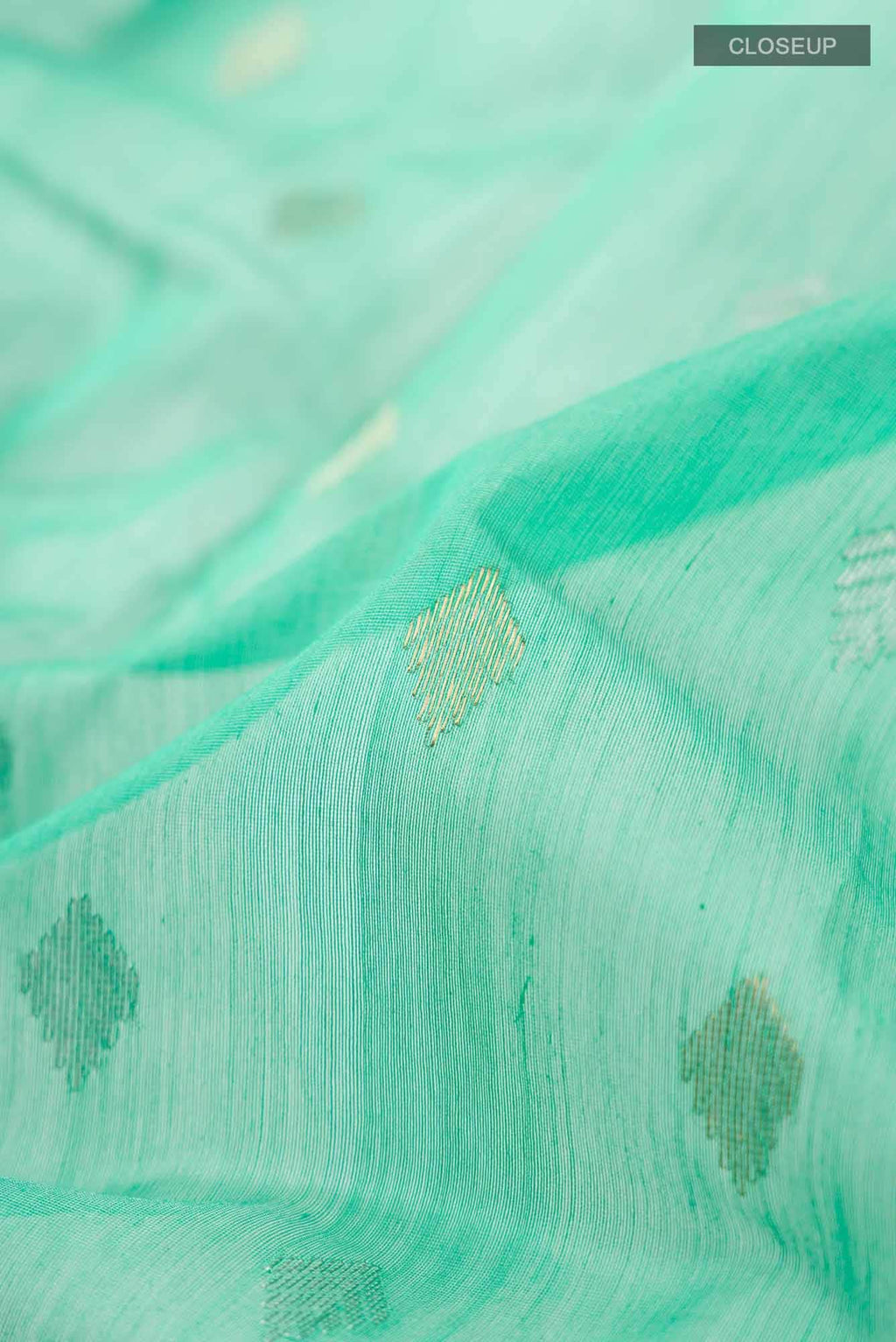 Green Chanderi Silk Cotton Saree
