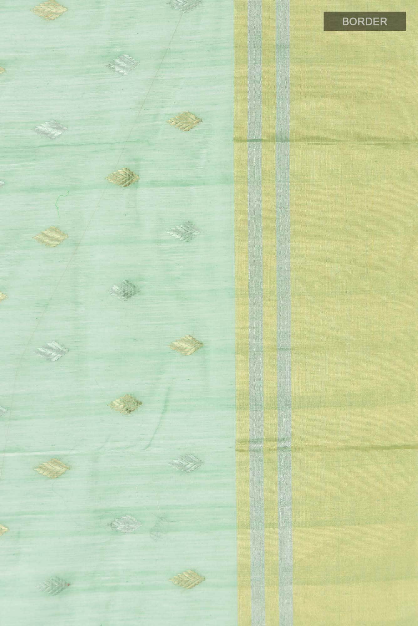 Green Chanderi Silk Cotton Saree