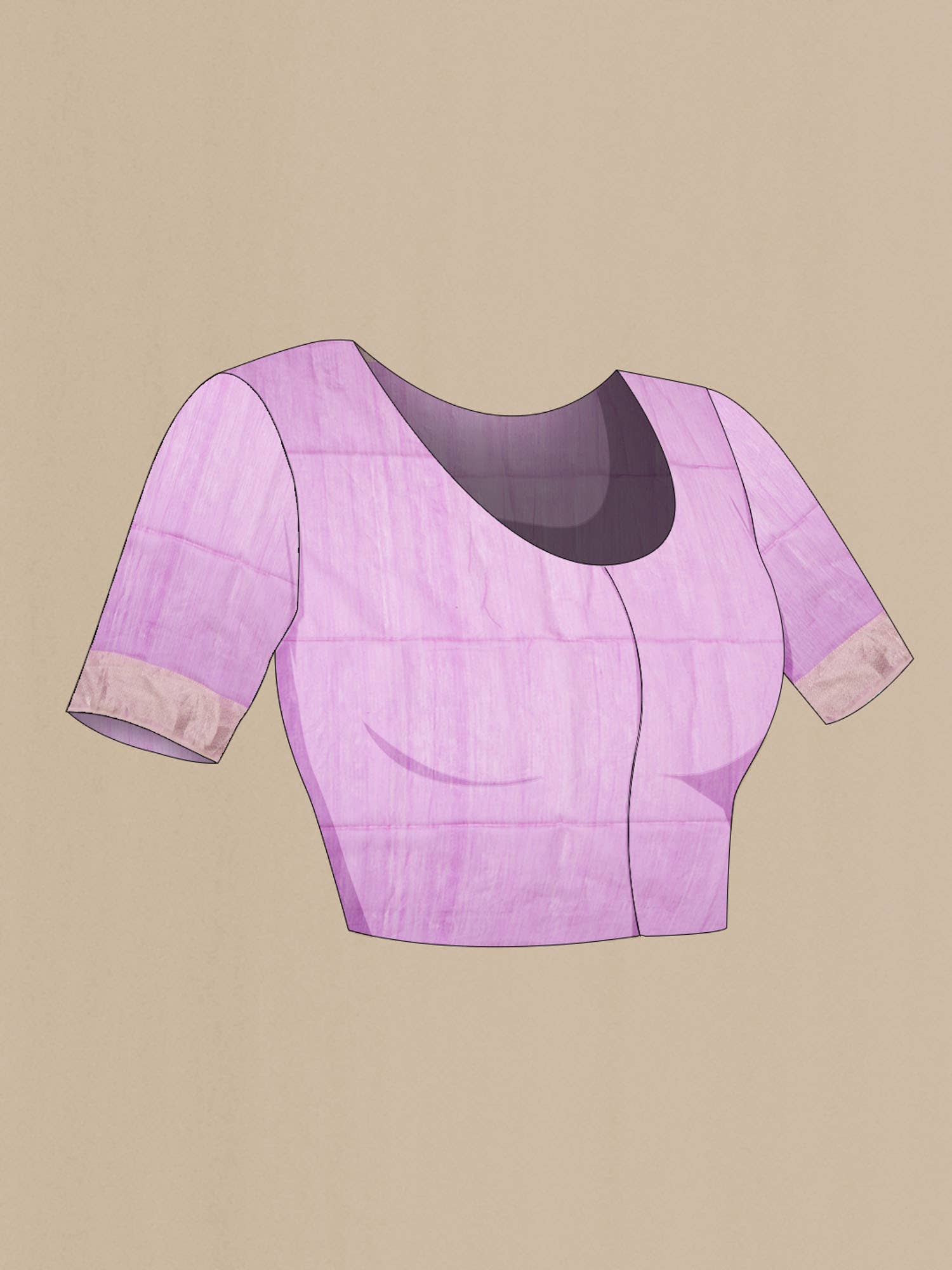 Lavender Maheshwari Silk Cotton Saree