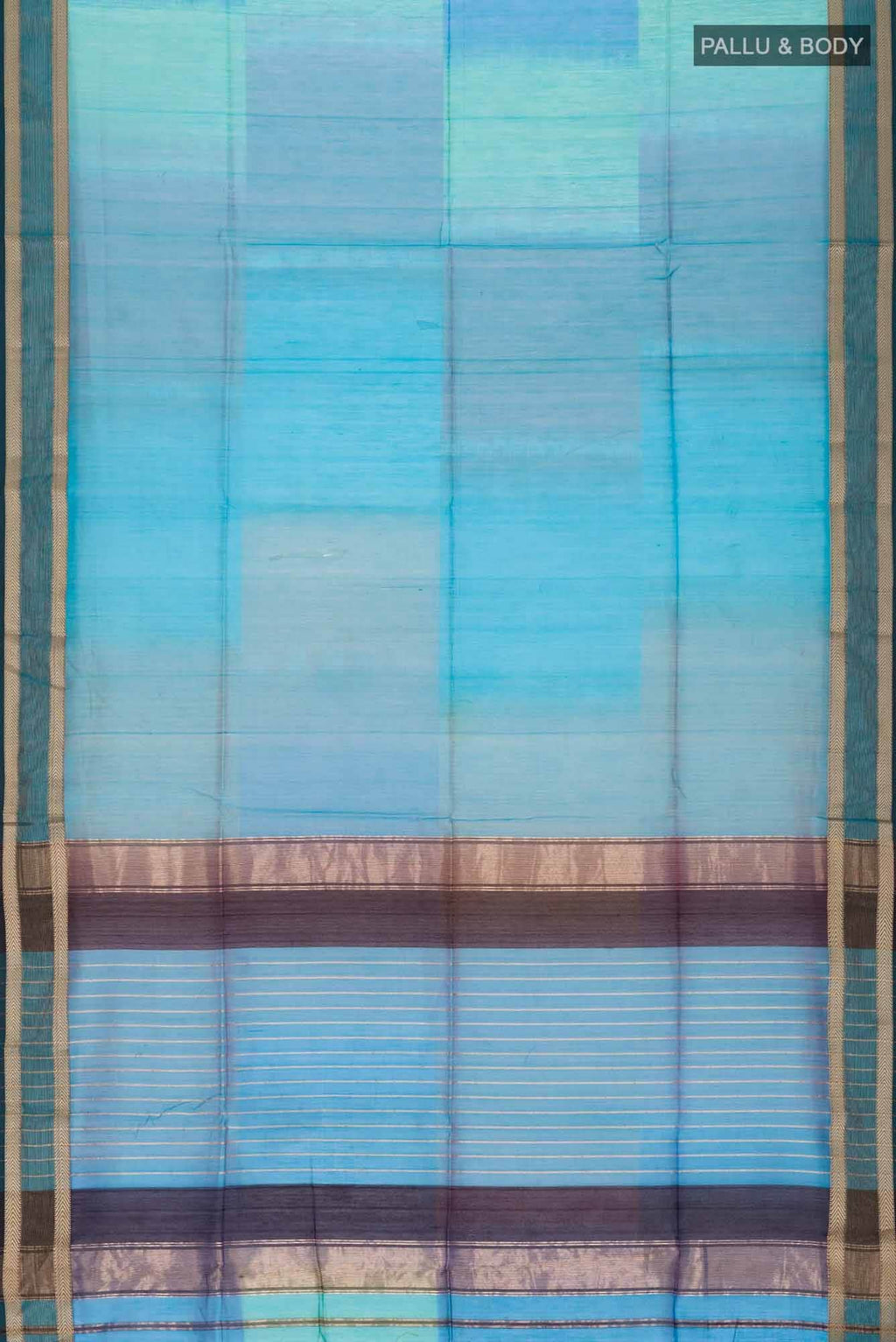 Blue Maheshwari Silk Cotton Saree